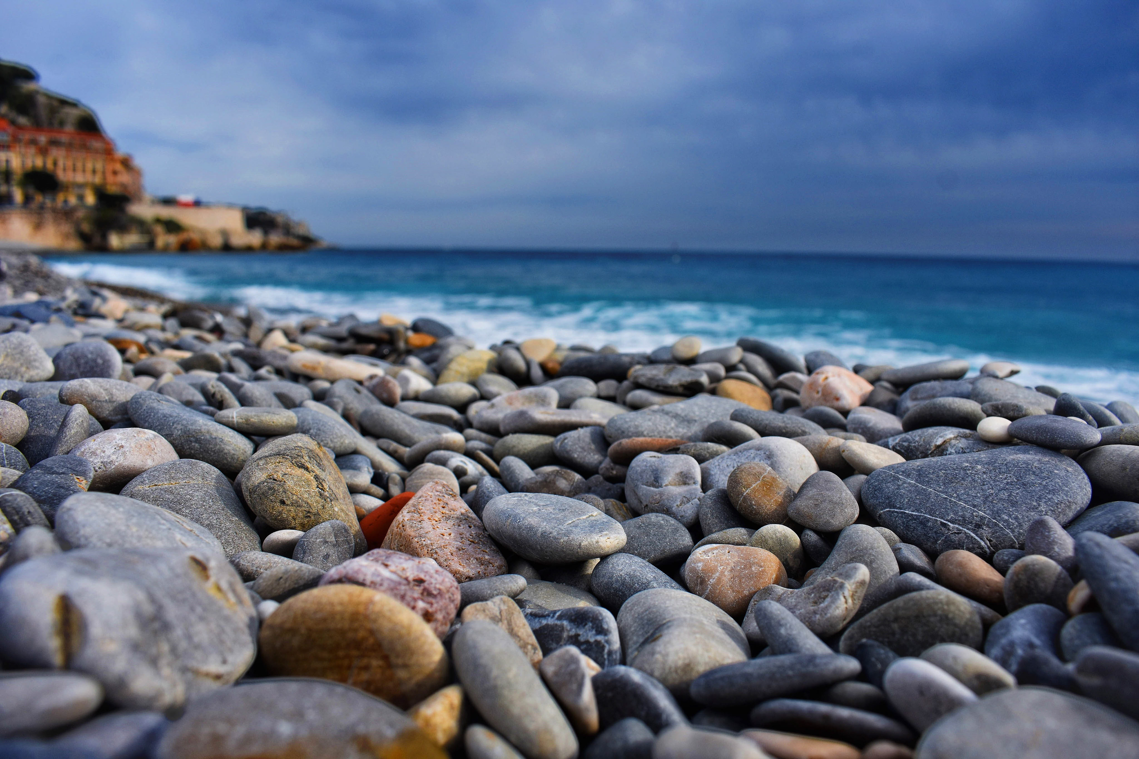 photo of rocks on Venice, Italy beach