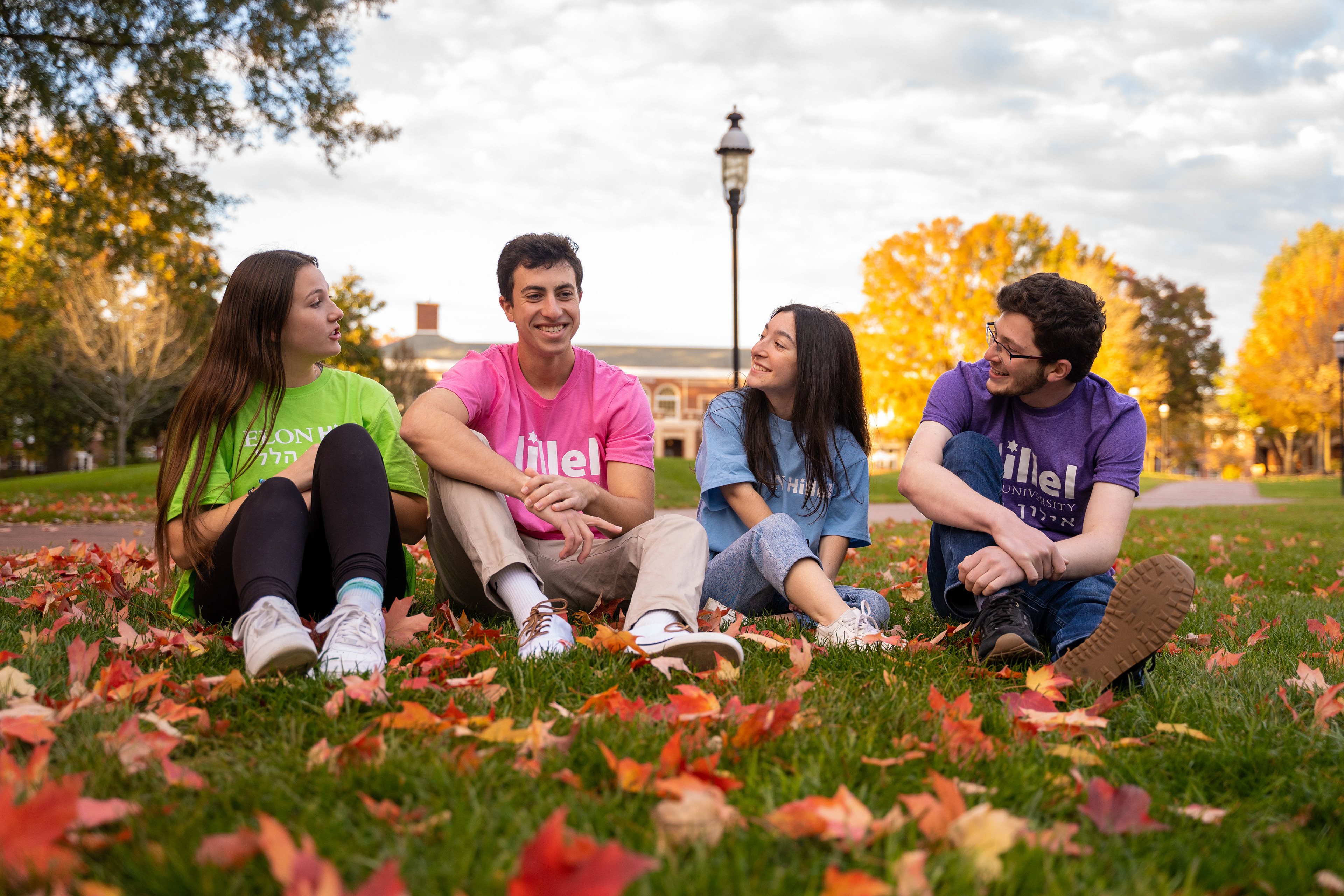 Photo of students at Elon University Hillel