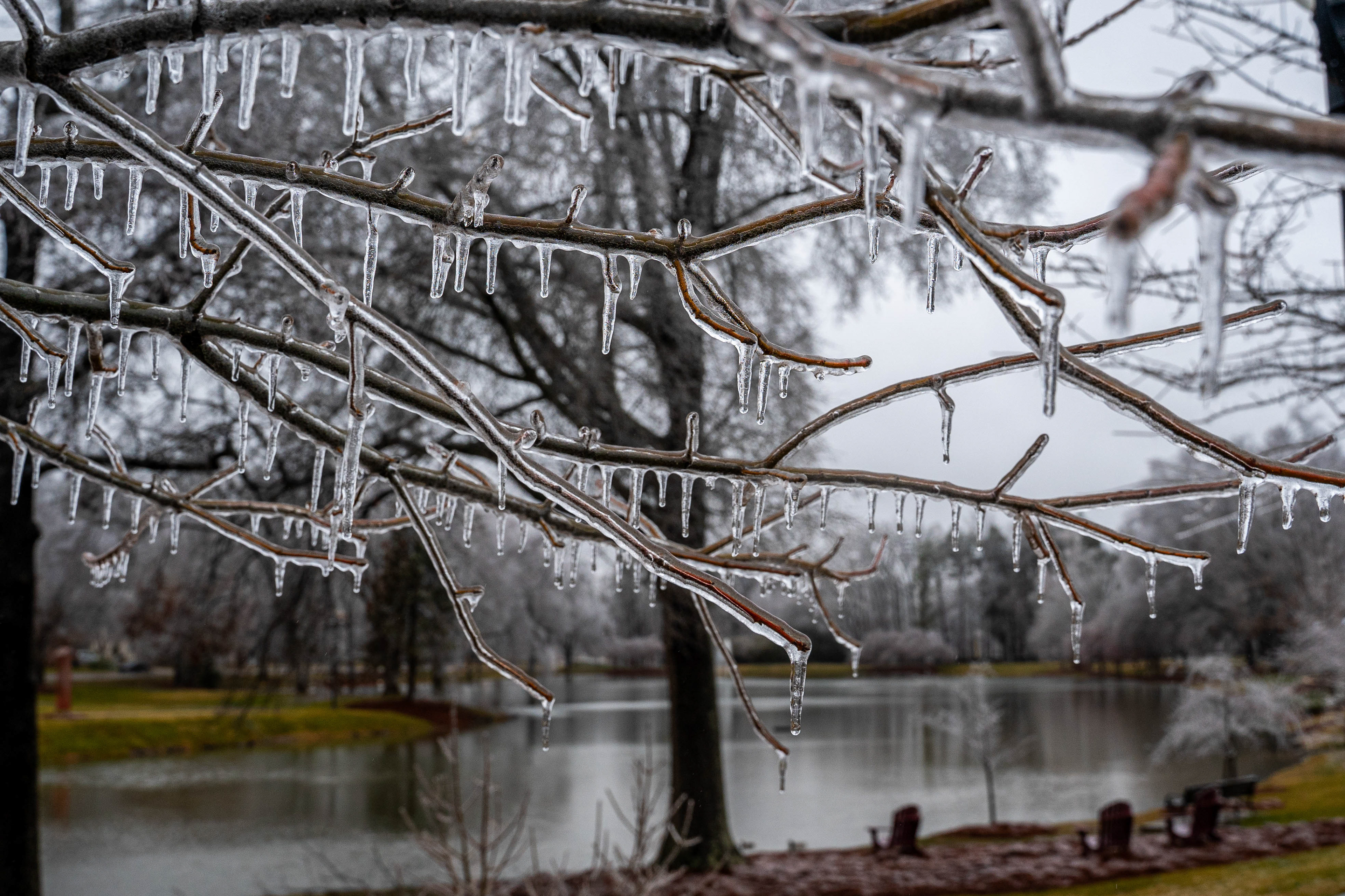 photo of ice at Elon University