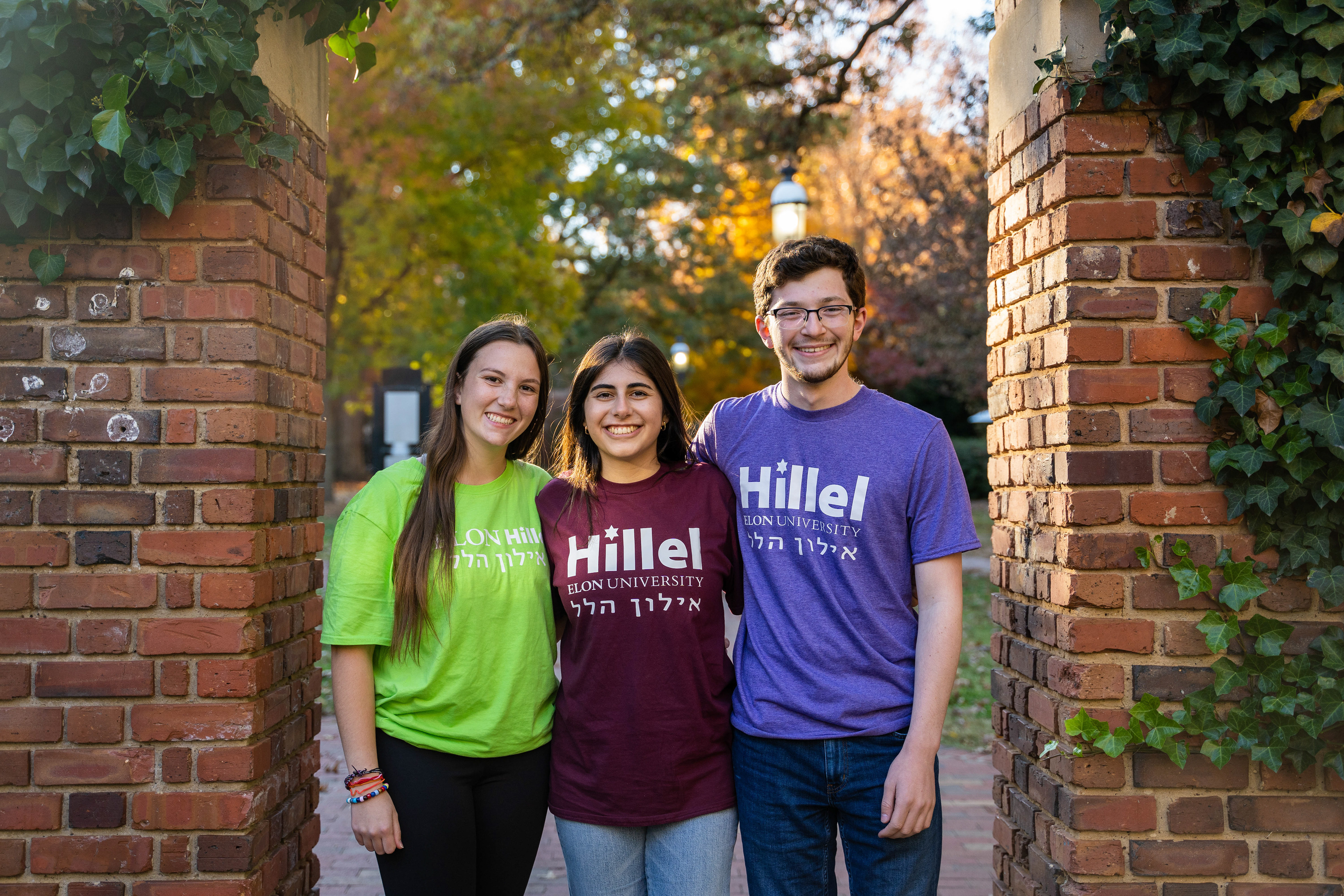 Photo of students at Elon University Hillel