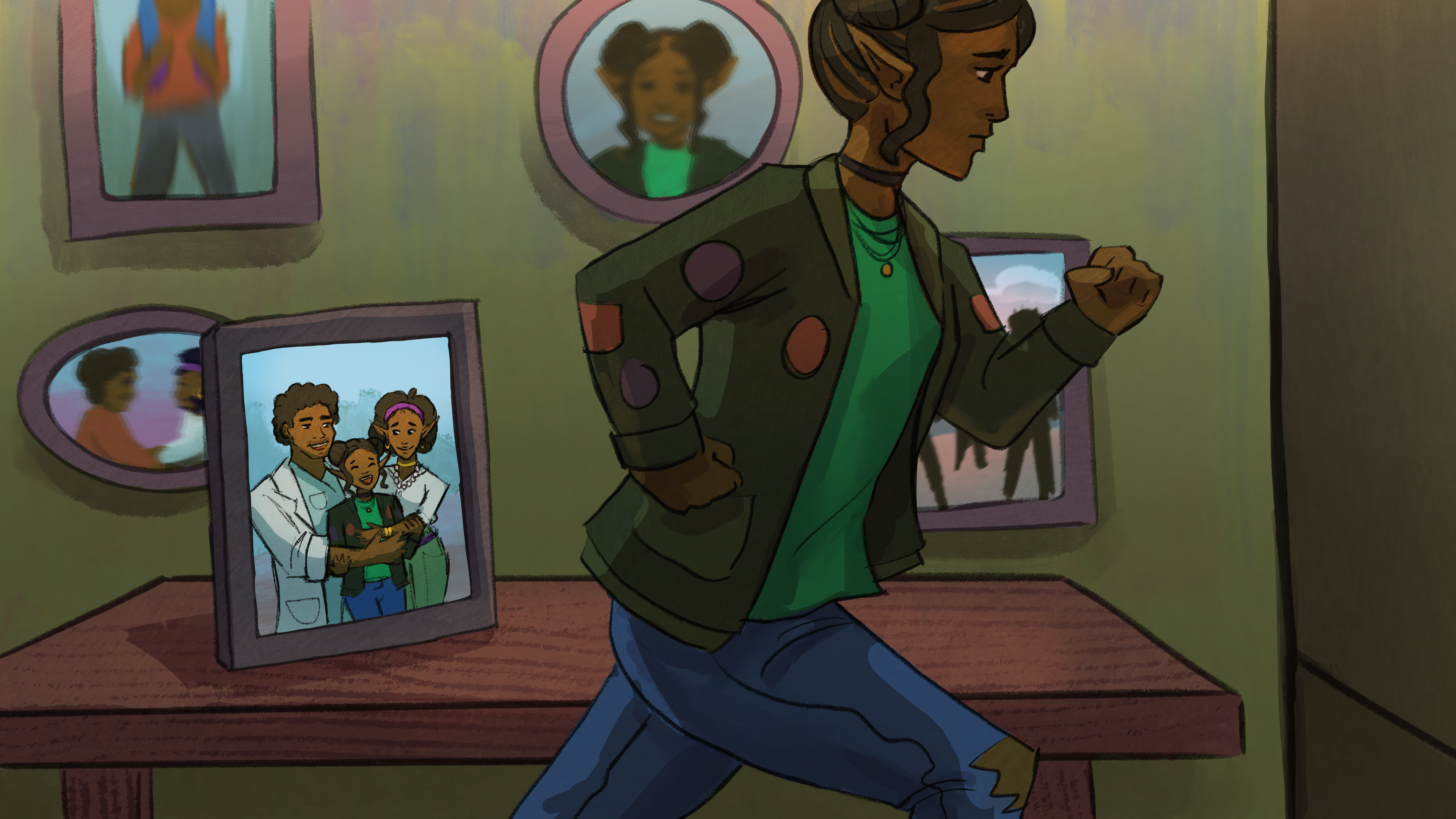 Illustration for a cutscene