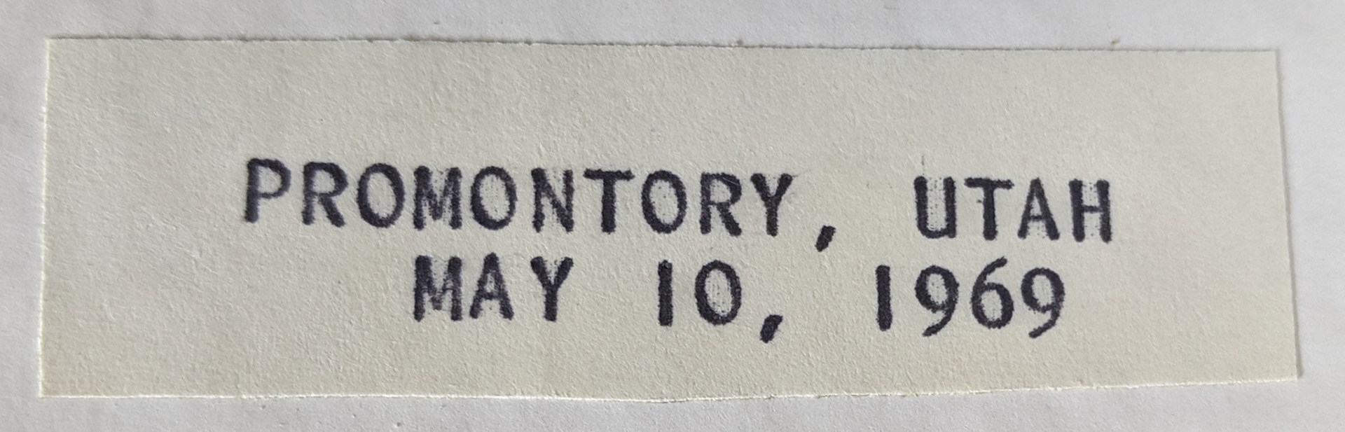 Golden Spike Centennial, 1969, Bernice Gibbs Anderson Collection, NPS