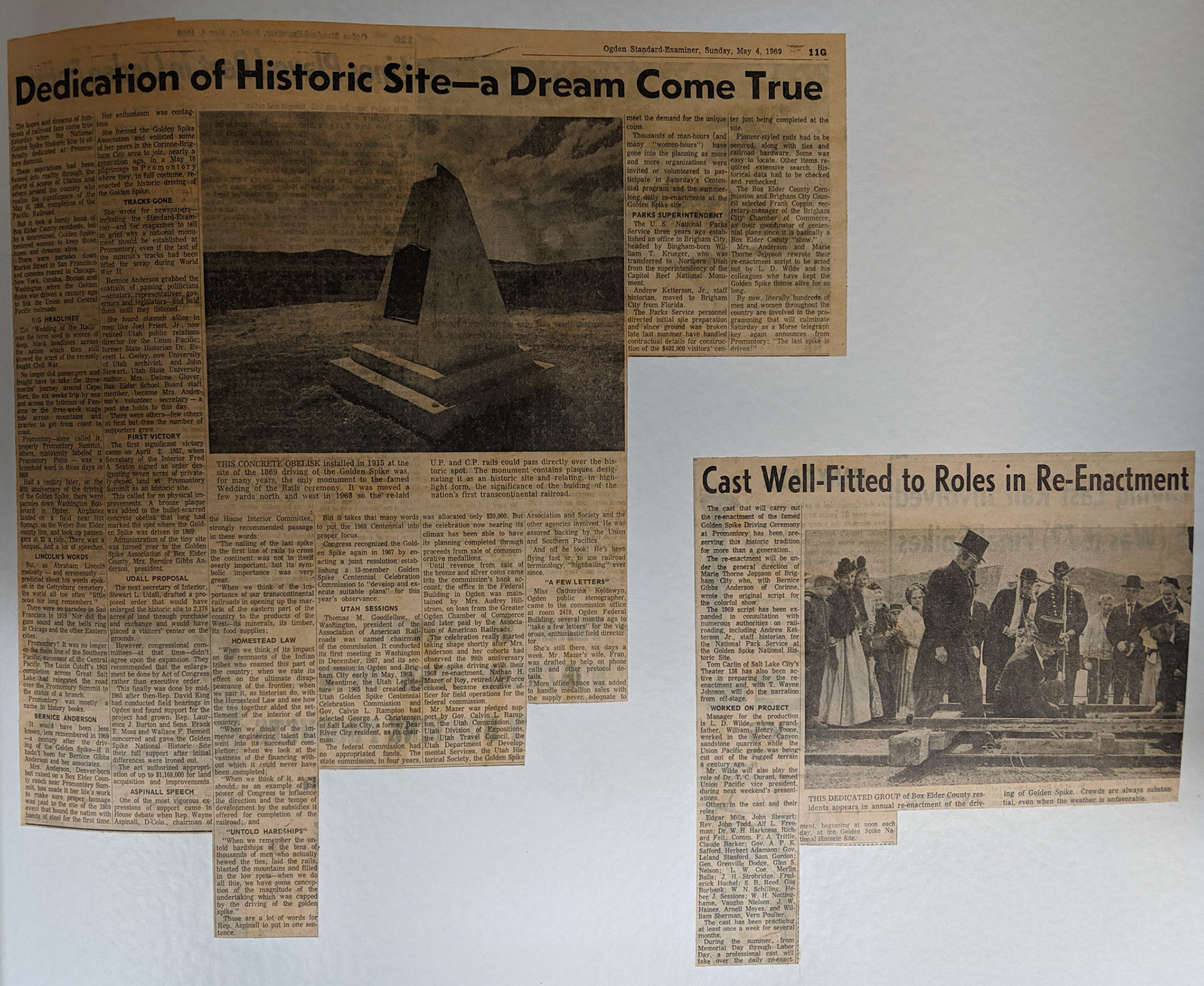 Ogden Standard-Examiner, May 4, 1969. Bernice Gibbs Anderson Colletction, NPS