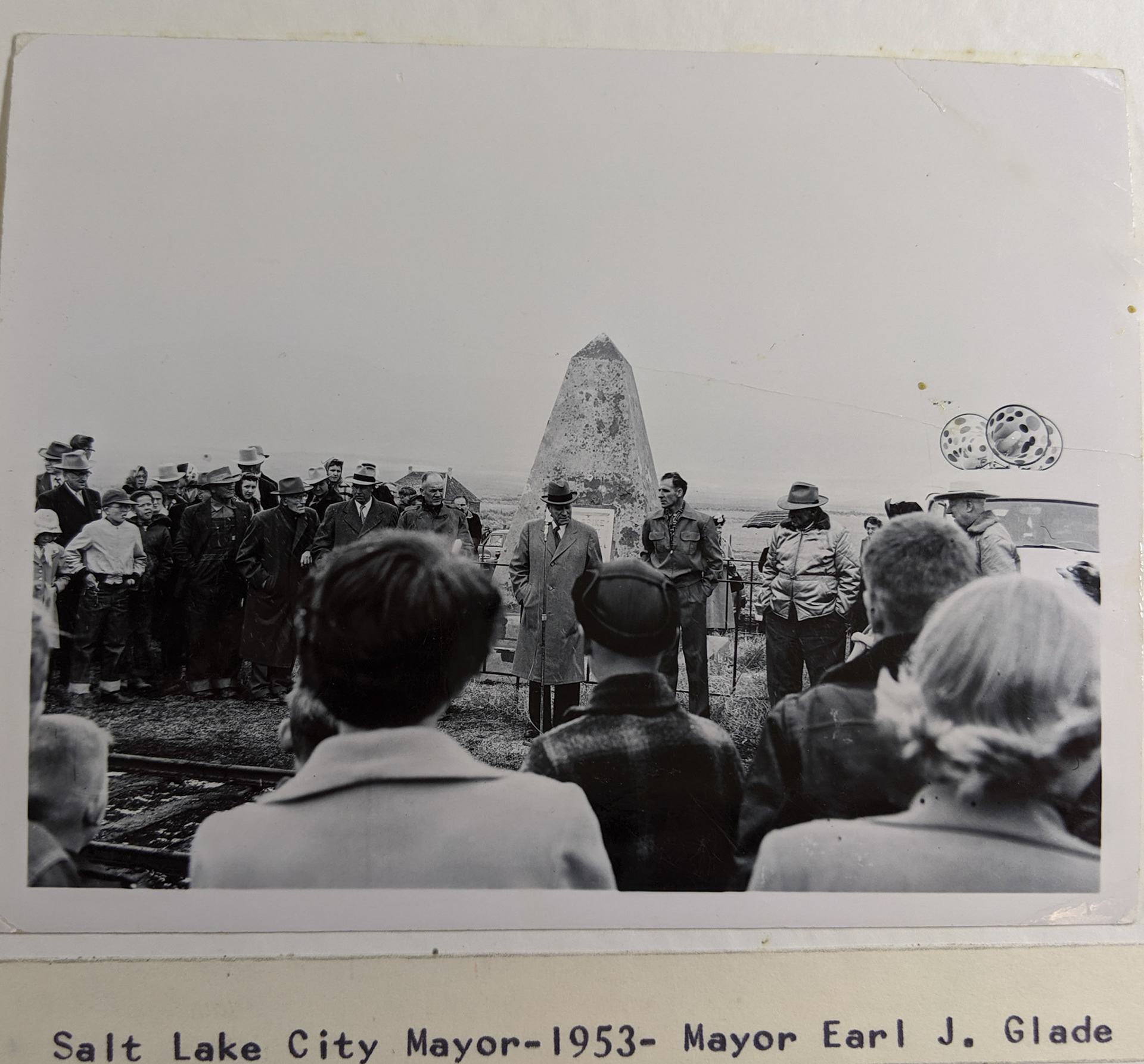 Salt Lake City Mayor Earl J. Glade, May 10, 1953, Bernice Gibbs Anderson Collection, NPS