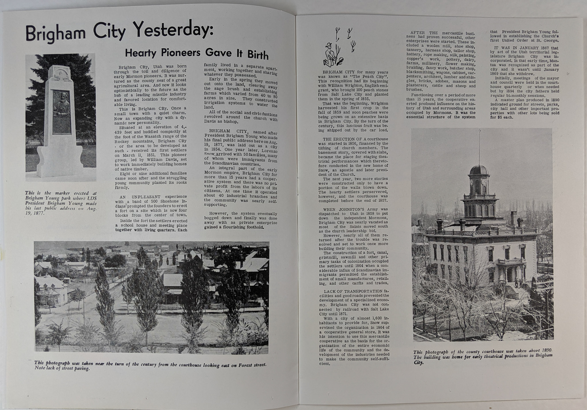 Brigham City, Golden Spike Headquarters brochure, 1969. Bernice Gibbs Anderson Collection, NPS