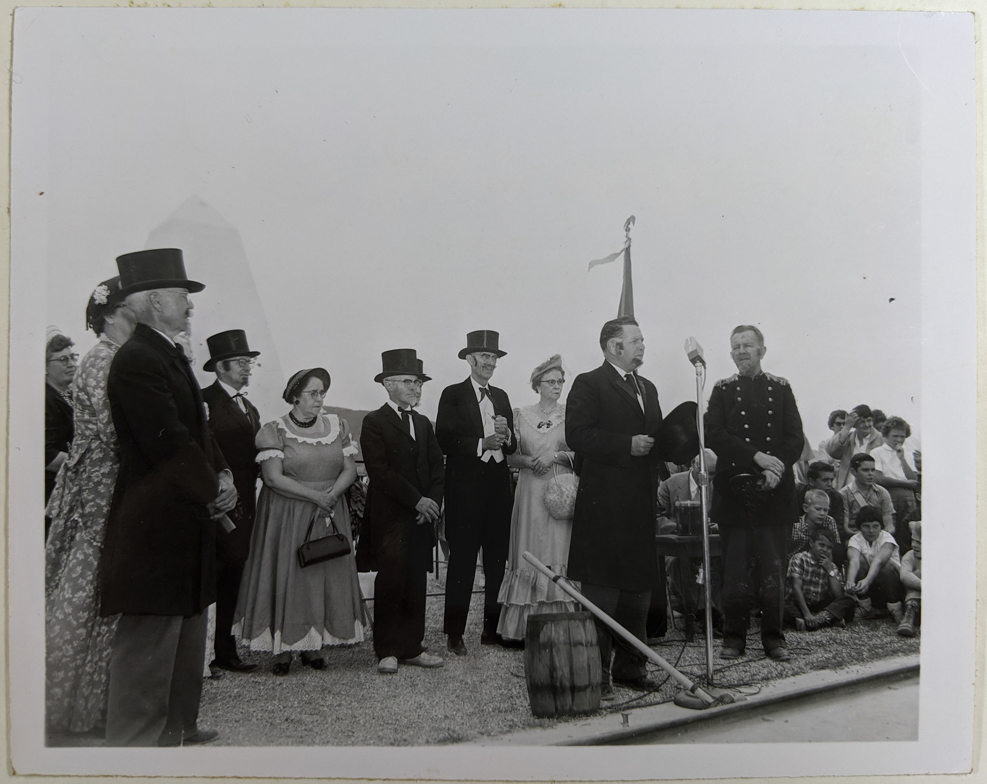Golden Spike reenactment, May 10, 1955. Bernice Gibbs Anderson Collection, NPS