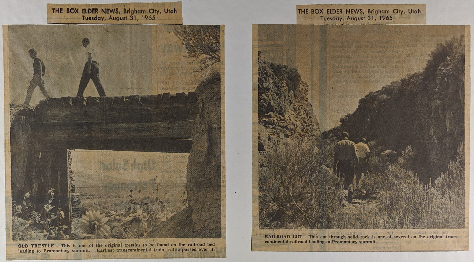 Spike Centennial Commission tour photos, Aug. 31, 1965. Bernice Gibbs Anderson Collection, NPS