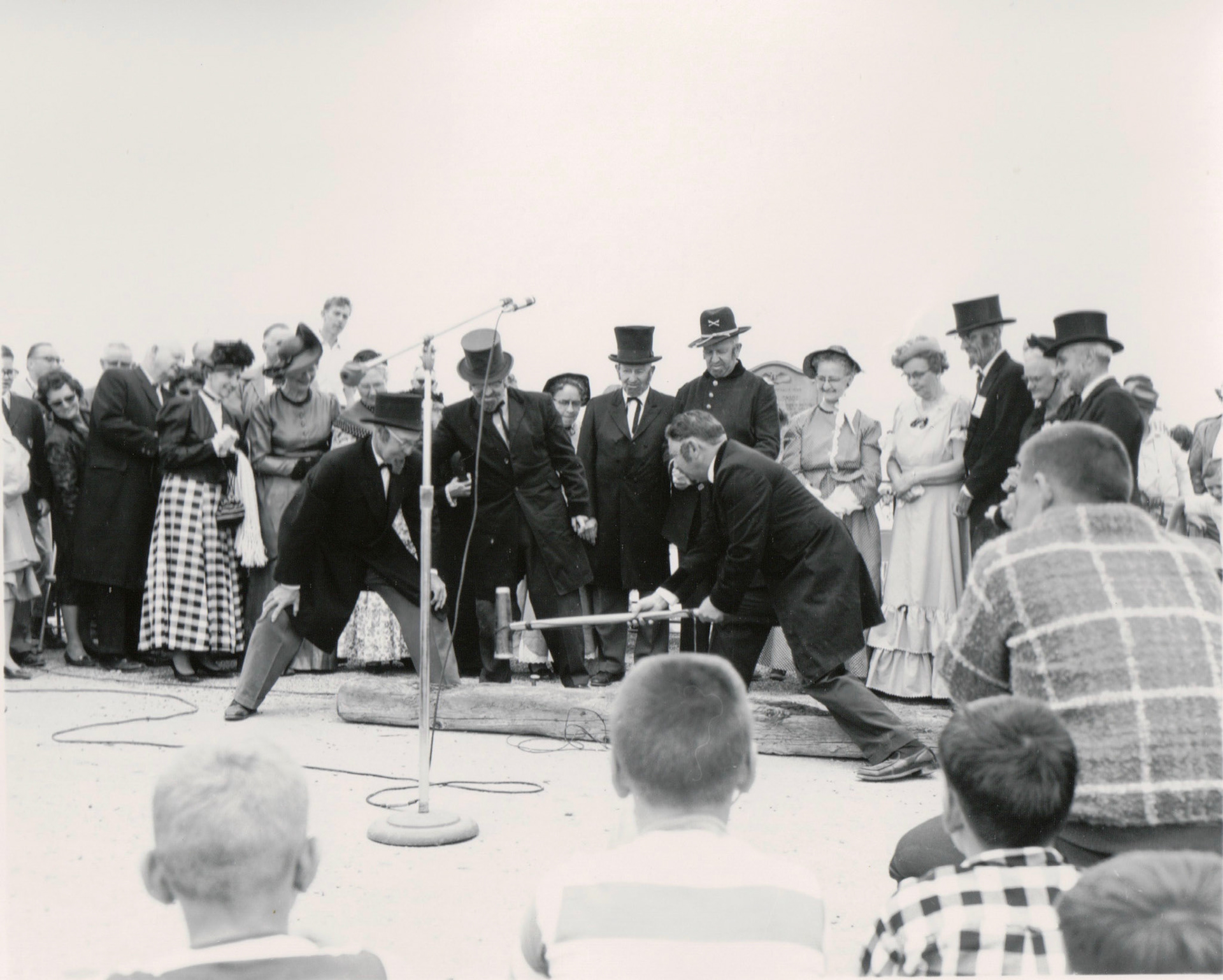 Golden Spike Site, Promontory Summit, Utah, circa 1964. Bernice Gibbs Anderson Collection, NPS