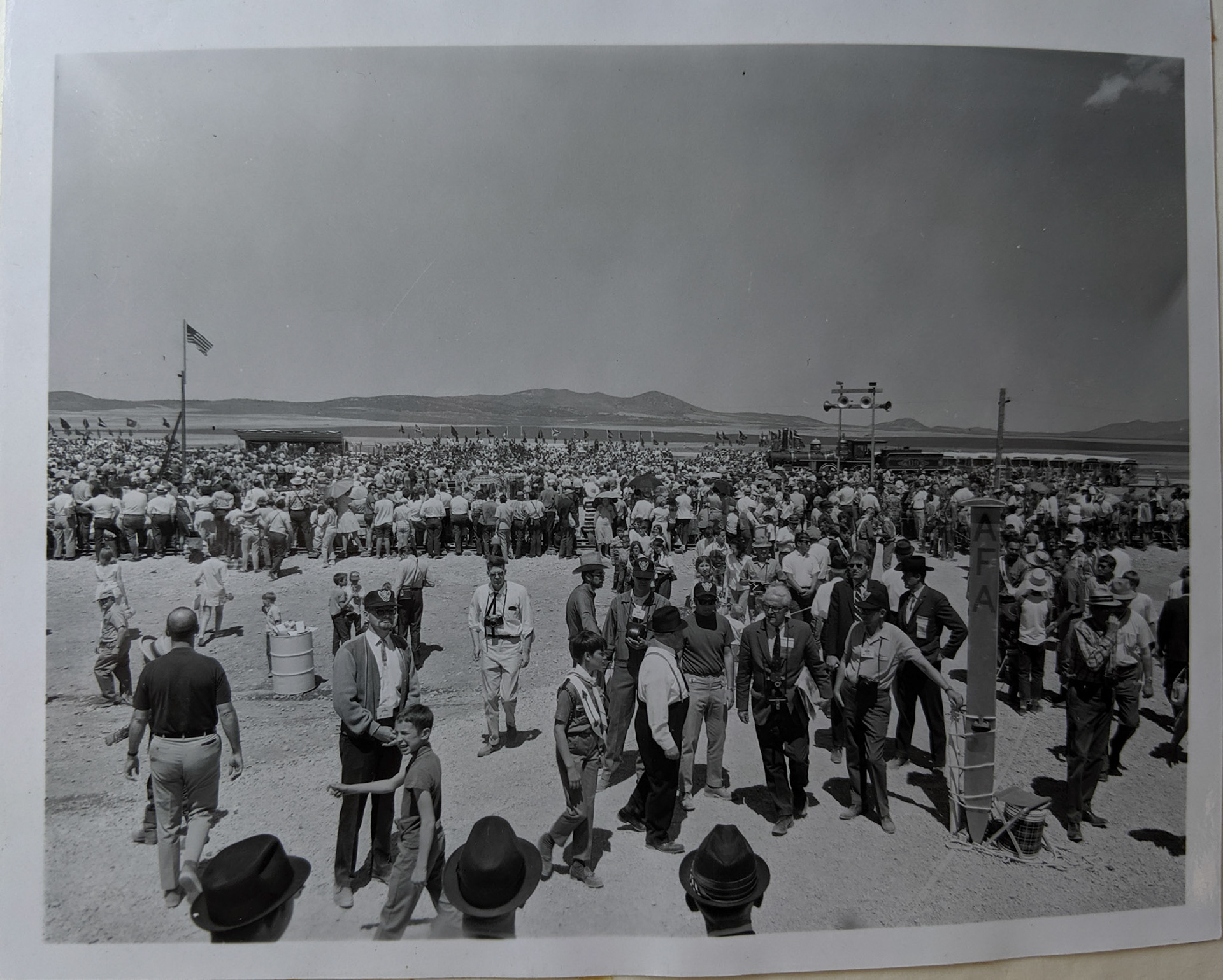 Crowd at Golden Spike Centennial, May 10, 1969. Bernice Gibbs Anderson Collection, NPS