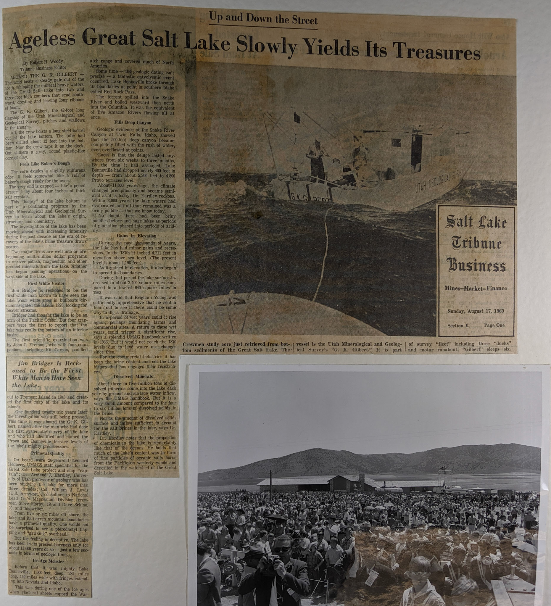 Salt Lake Tribune business editor Robert H. Woody. 1969. Bernice Gibbs Anferson Colletction, NPS