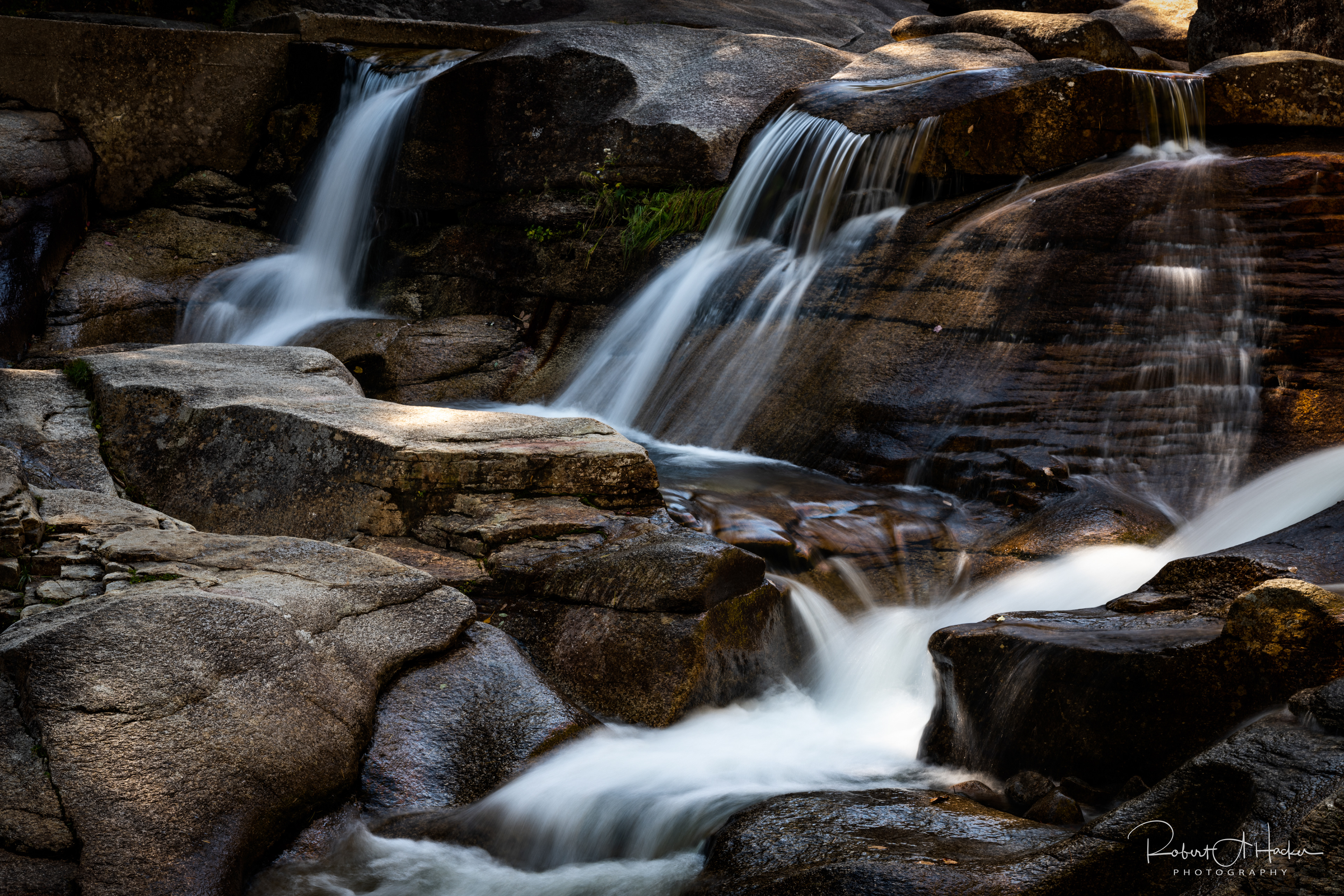 Lower cascade at Diana's Baths on West Side Road, North Conway, NH