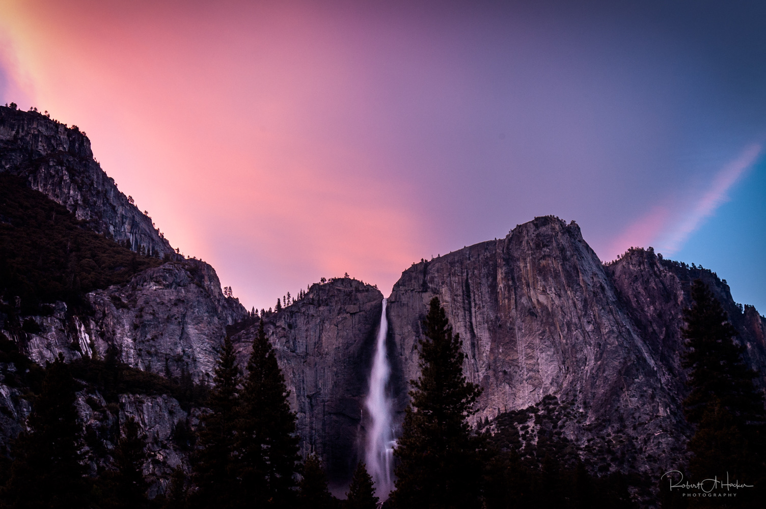 Yosemite Falls at Sunset