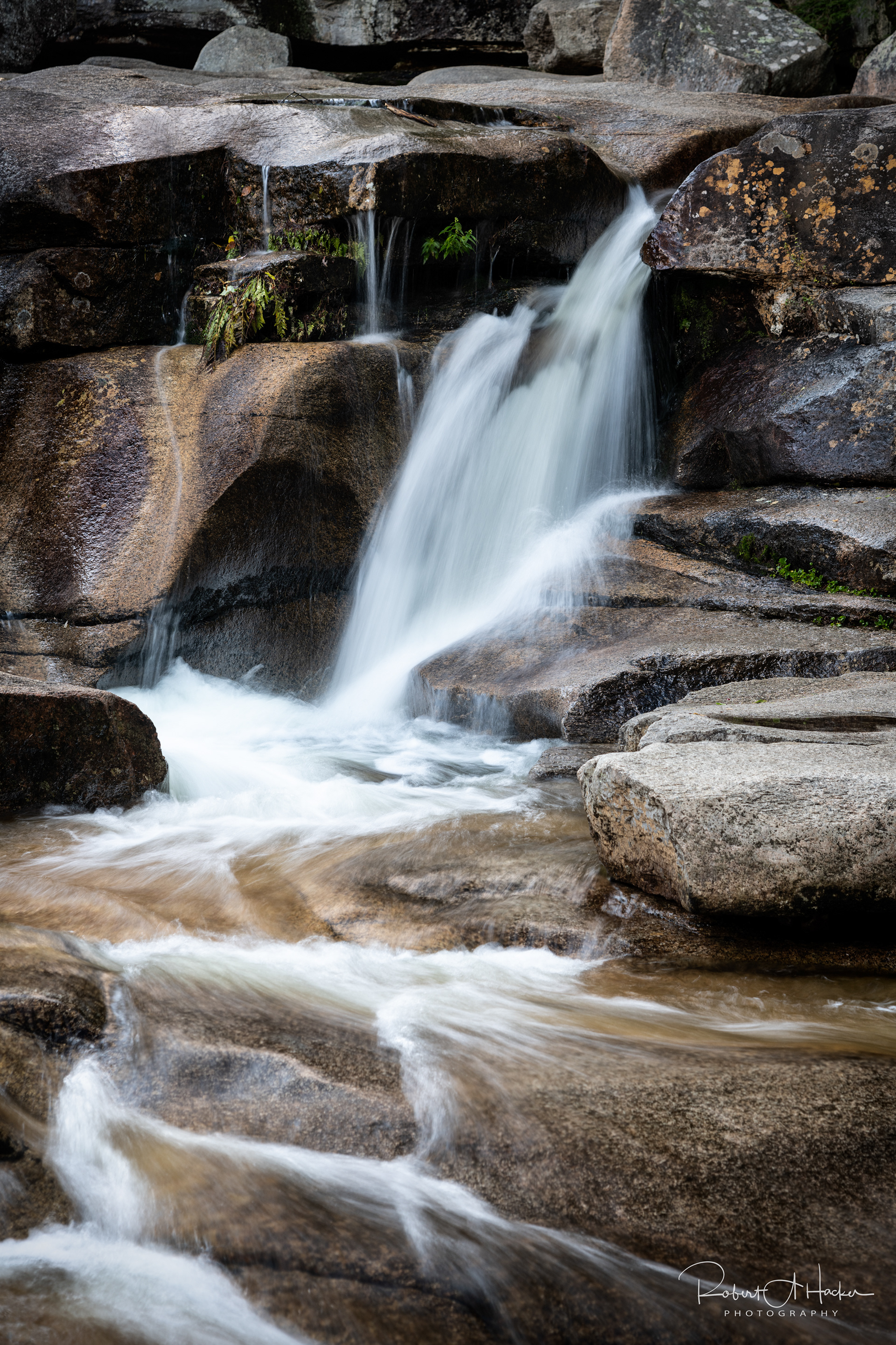Lower cascade at Diana's Baths on West Side Road, North Conway, NH