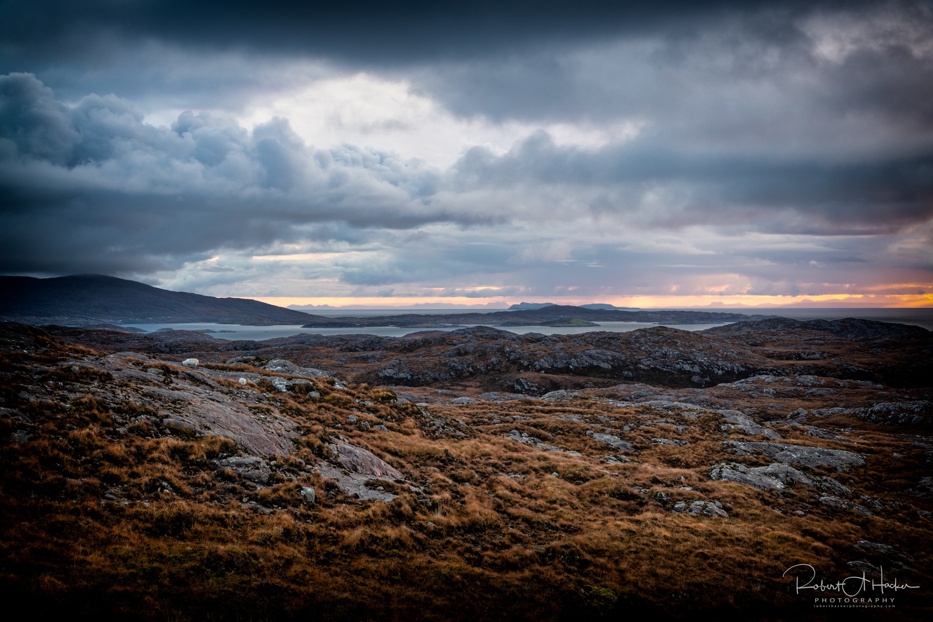Overlook between Tarbert and Luskentyre Beach, Isle of Harris