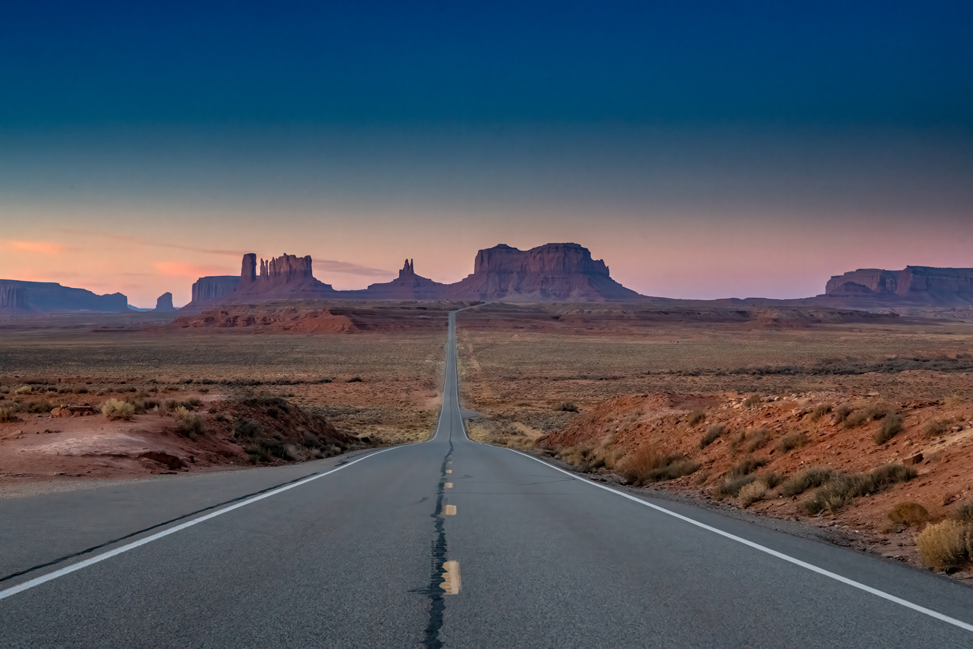 Sunrise at Forest Gump Point, Monument Valley Navajo Tribal Park