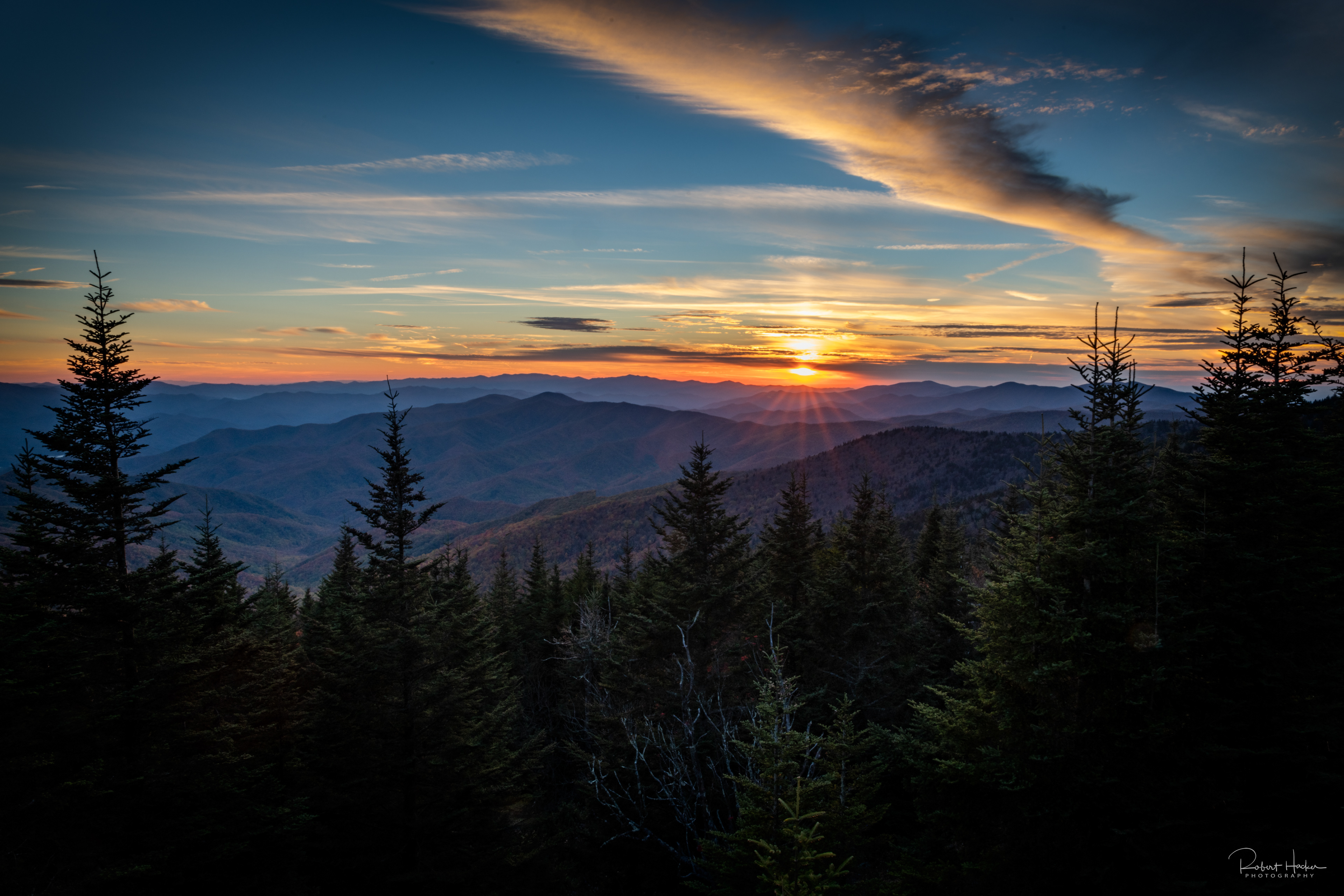 Clingman's Dome Sunset, Great Smoky Mountains National Park