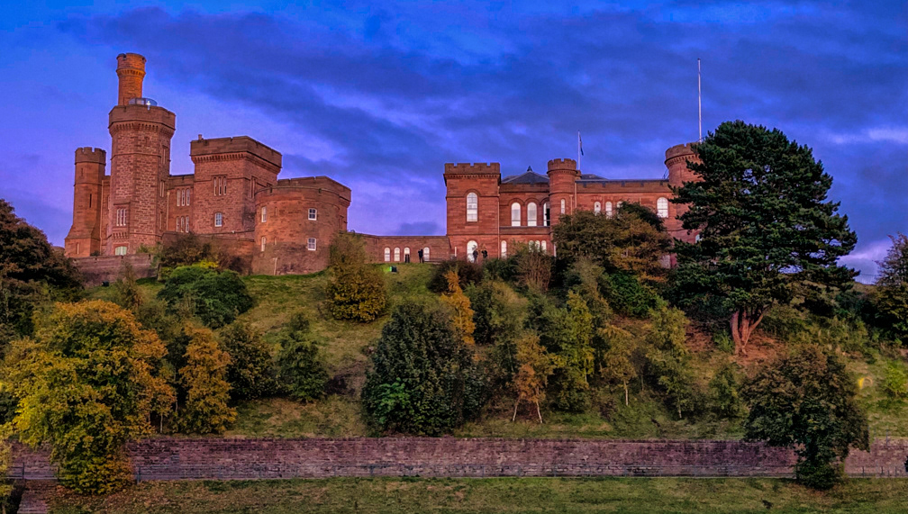 Inverness Castle, Inverness Scotland.  This building houses the Inverness Sheriff Court.