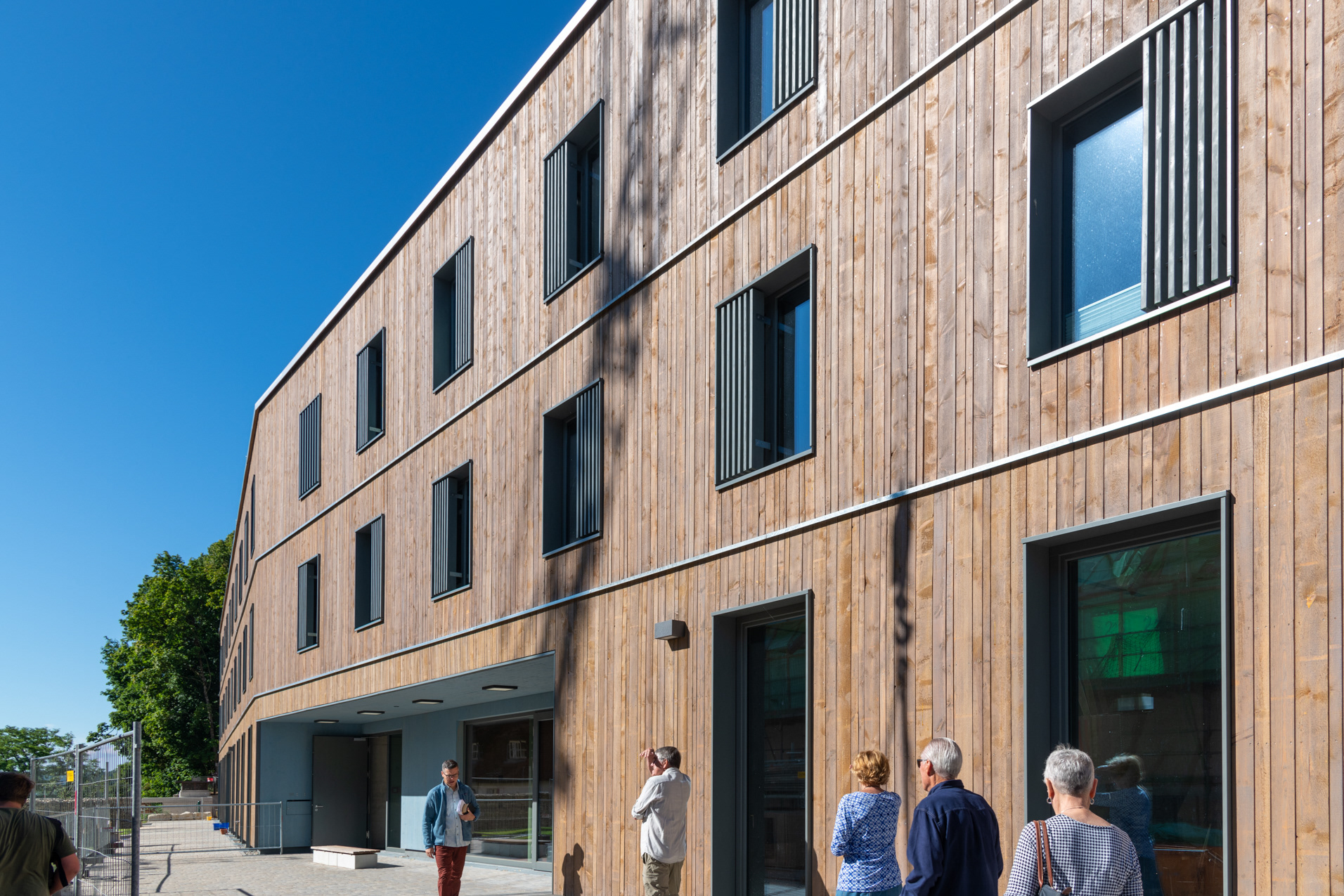 New guest house building. This building also houses the abbey's early development center