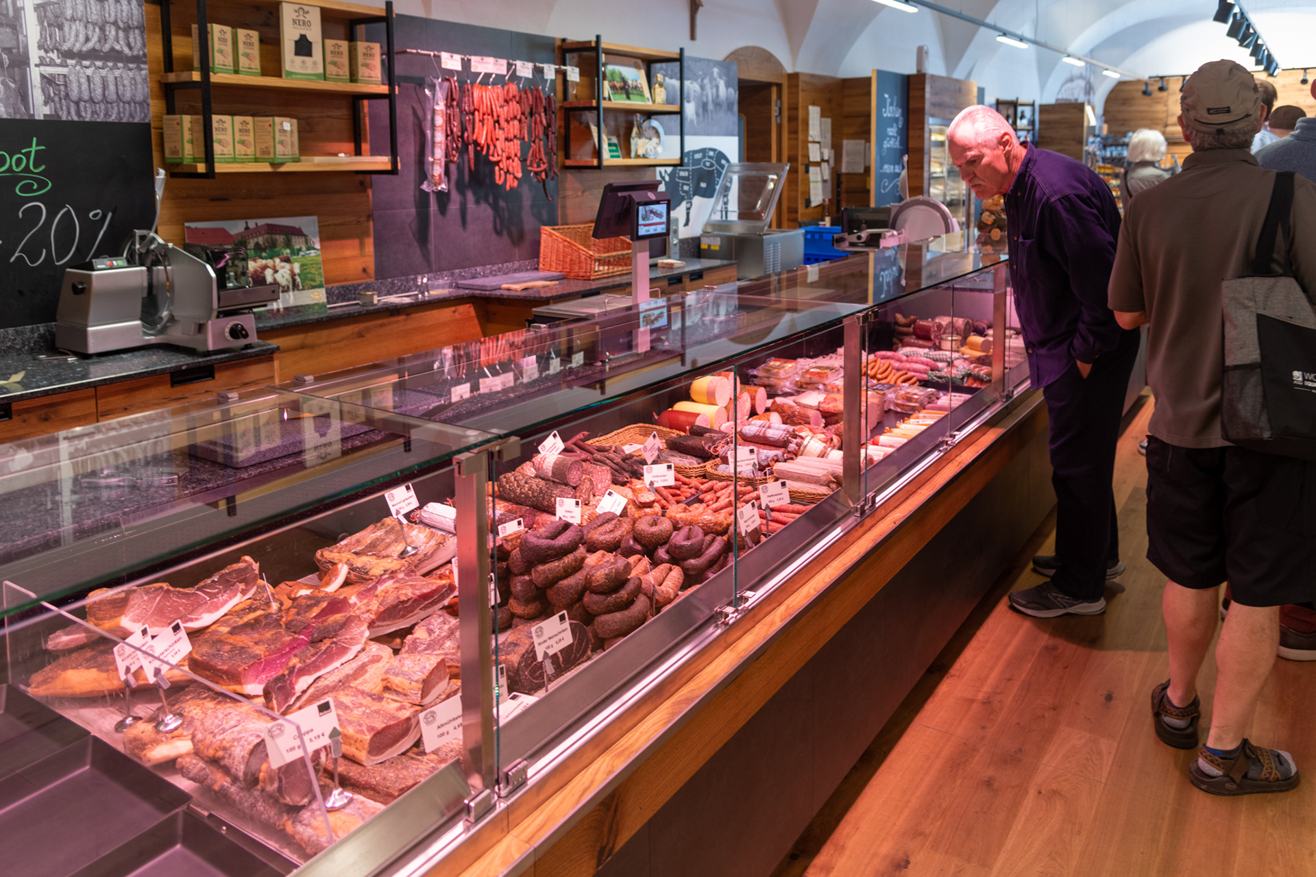 Fresh meat in the abbey store