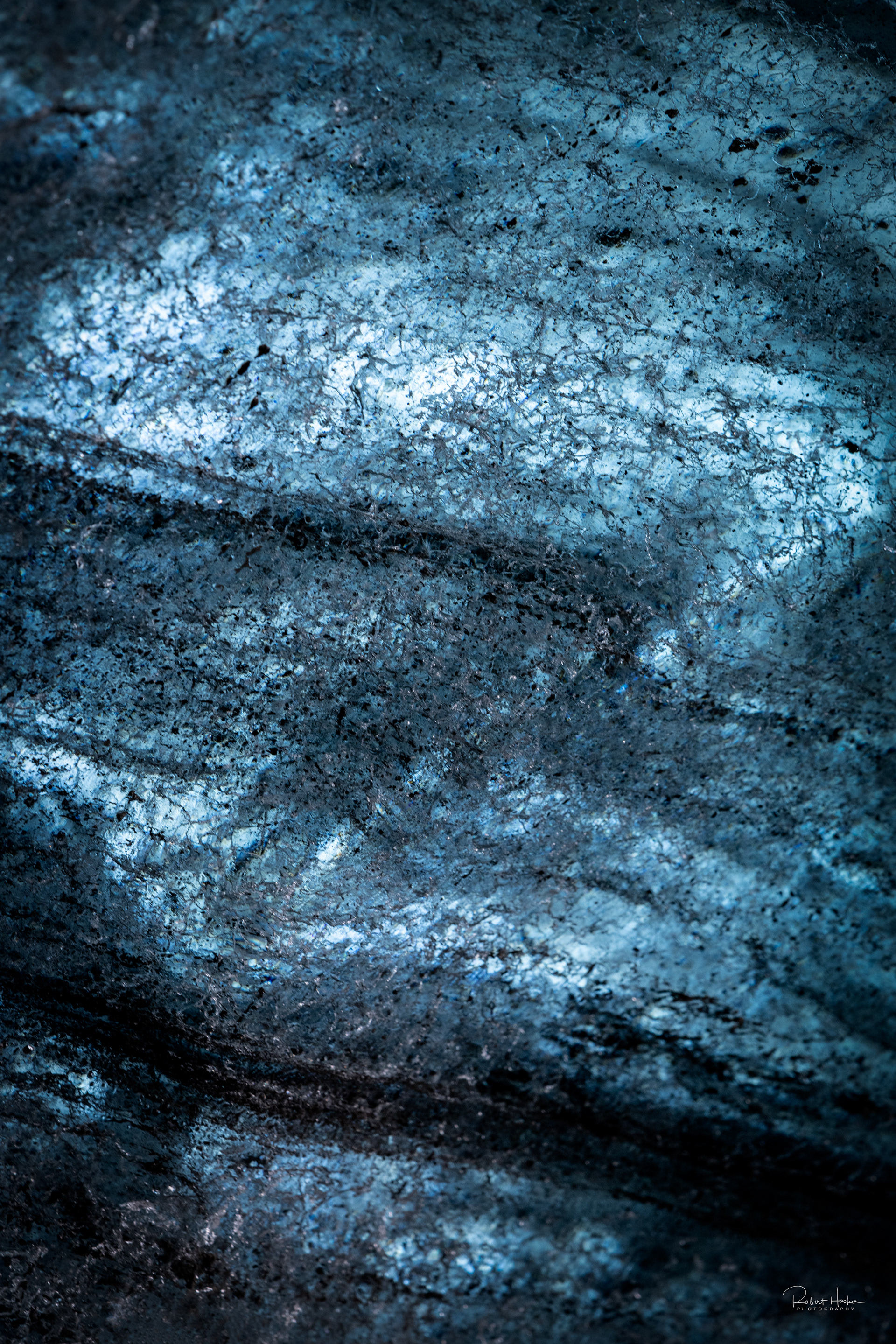 Wall of Sapphire Ice Cave