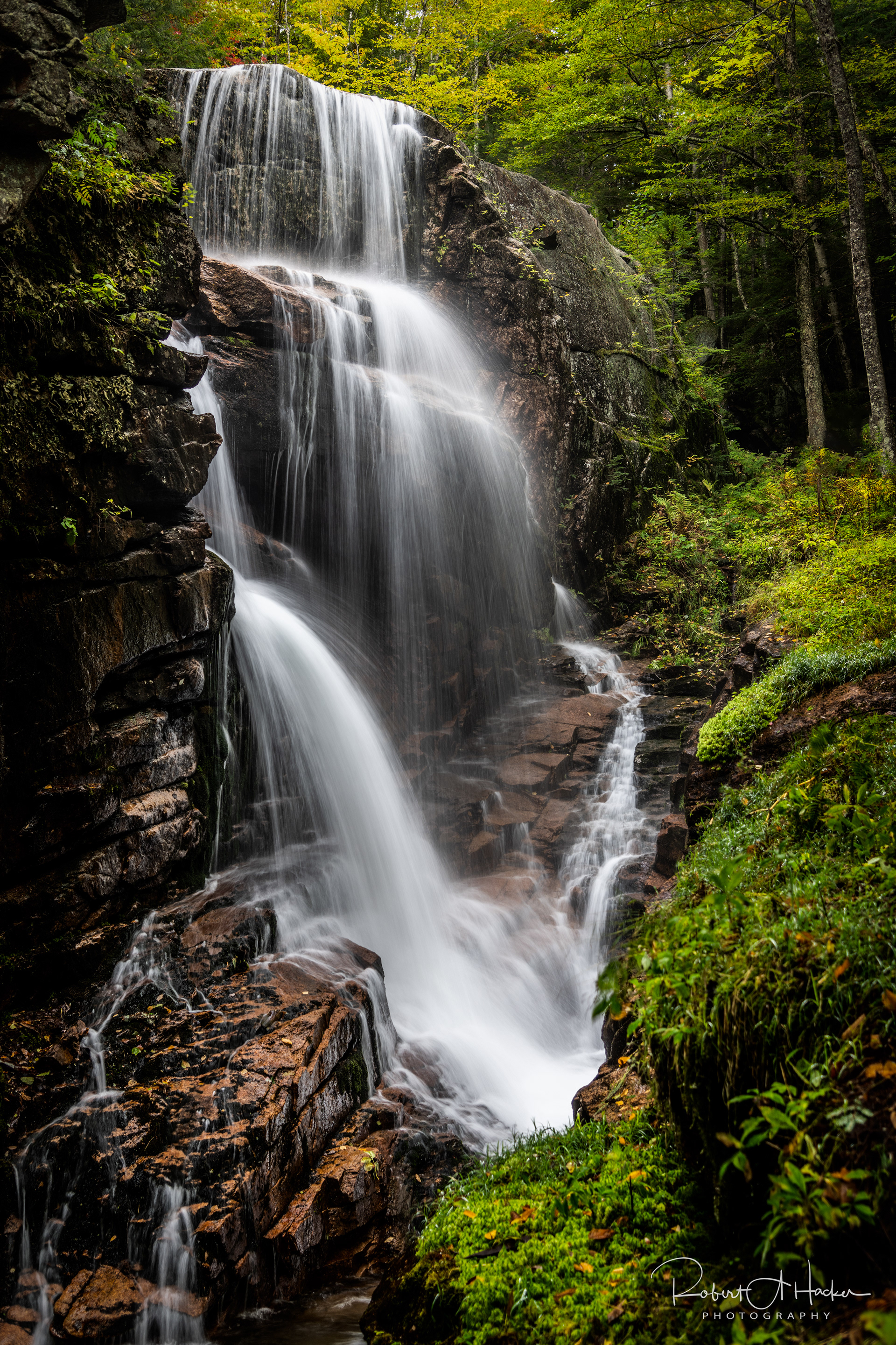 Avalanche Falls, Franconia Notch State Park, Lincoln, NH (on I-93)