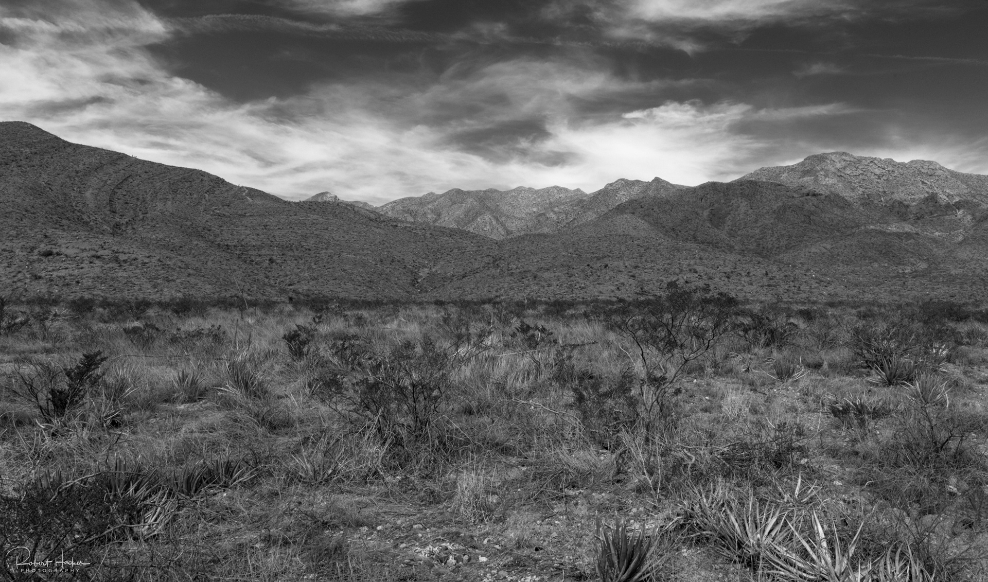 Franklin Mountain State Park landscape, El Paso, Texas