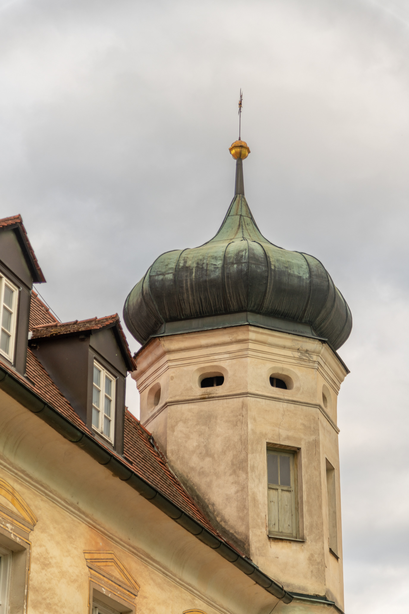 Turret on the abbey guest house.