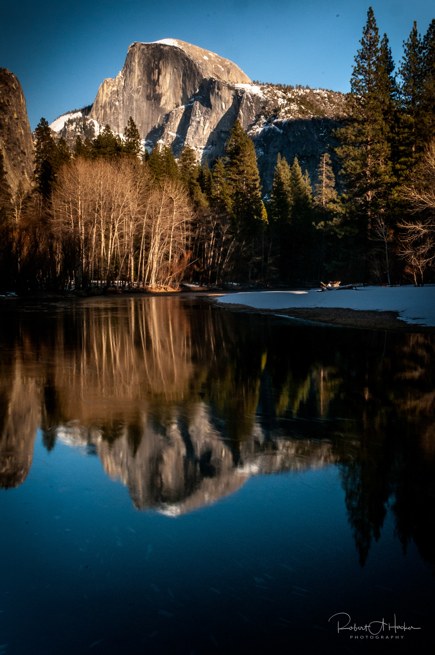 Half Dome Reflection at Sunset