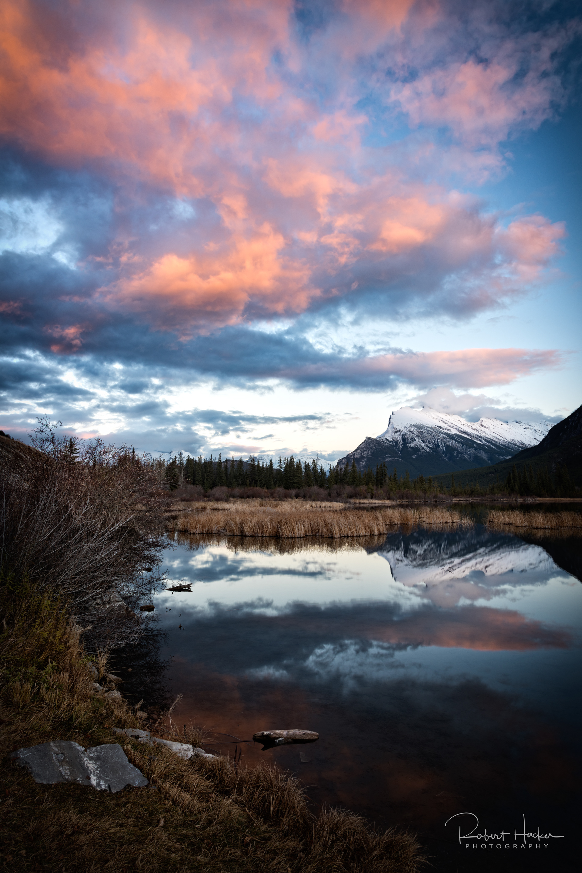 Vermillion Lakes Sunset, Banff National Park, Alberta, Canada