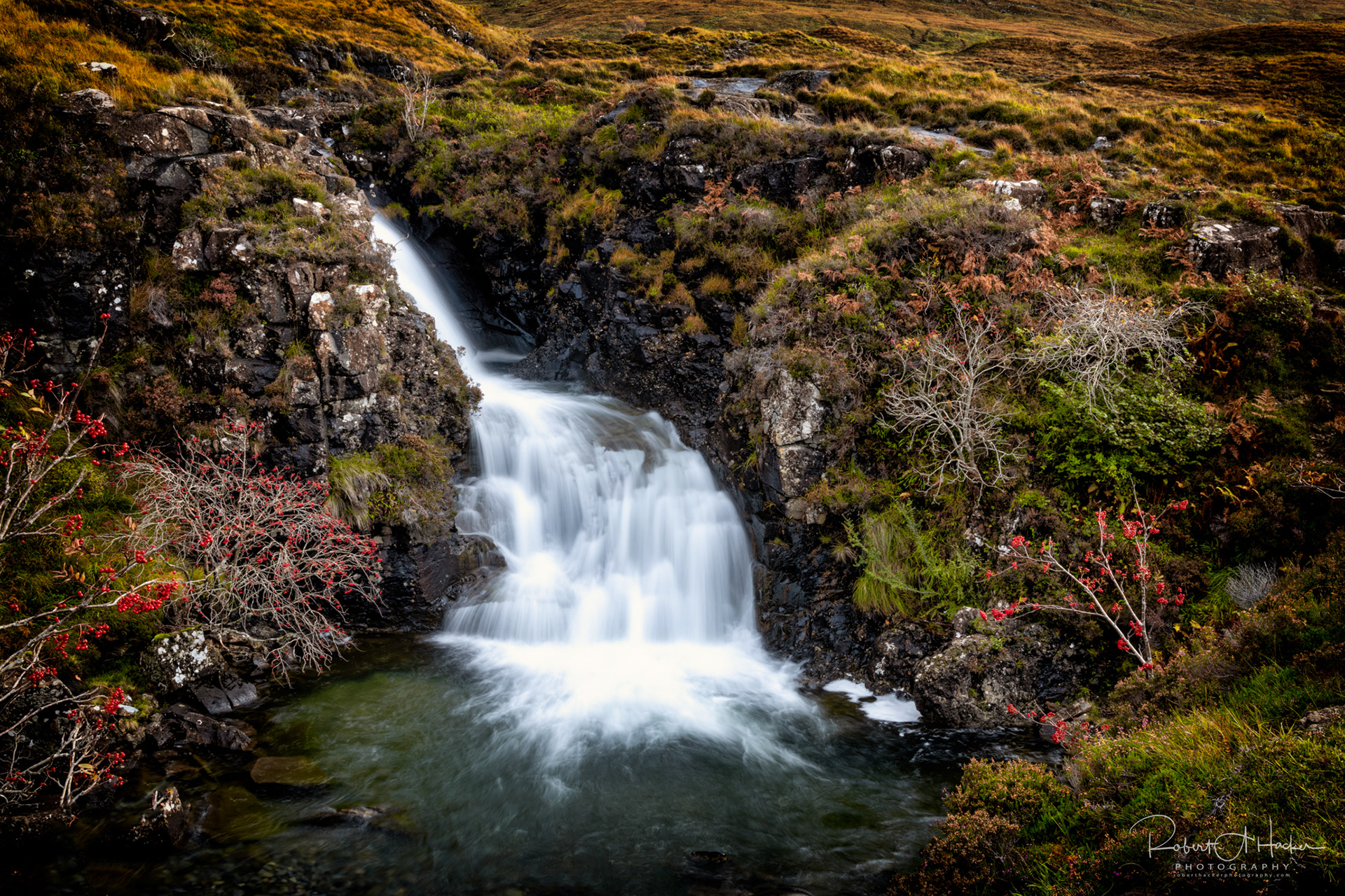 Glenbrittle Waterfall near Glenbrittle, Isle of Skye
