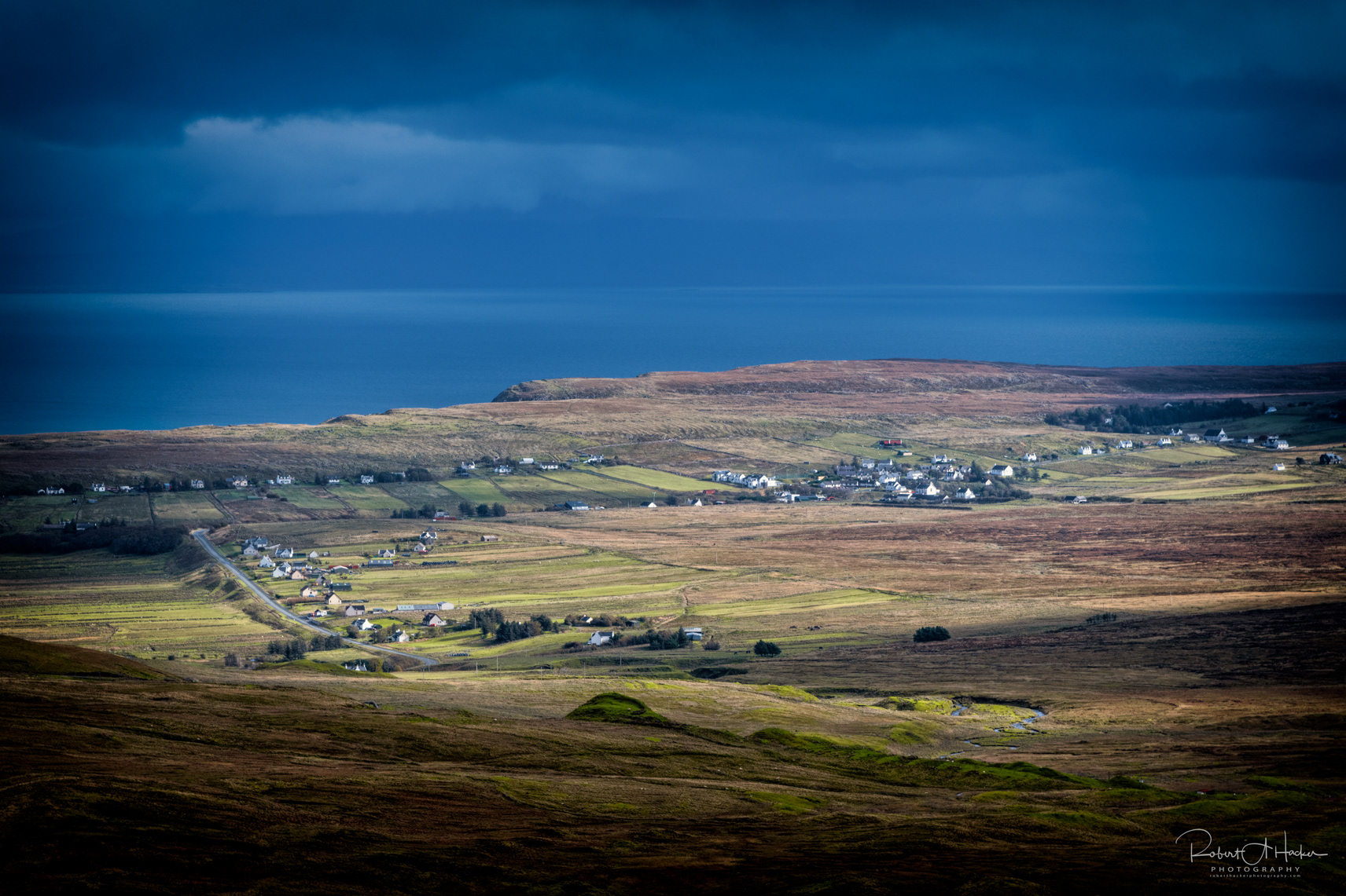 Villages of Stenscholl and Staffin on the northeast coast of the Isle of Skye