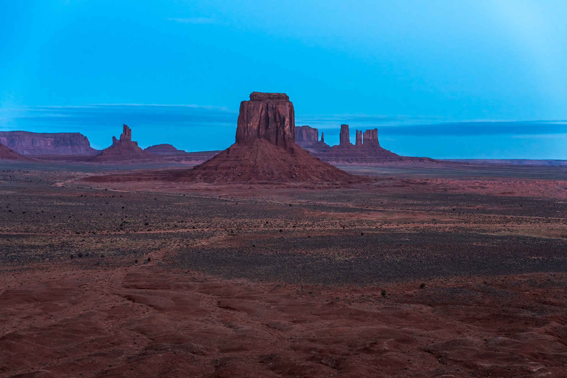 Sunrise at Navajo Code Talker Outpost (Artist Point), Monument Valley Navajo Tribal Park