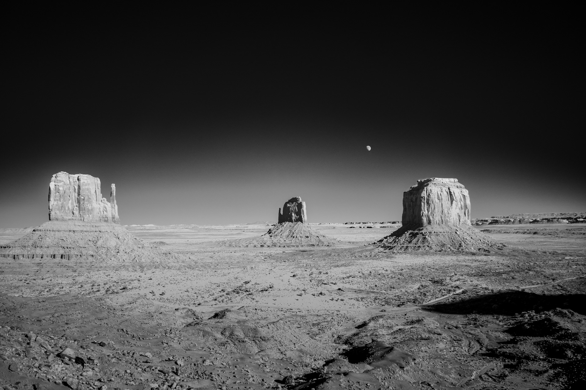 Moonrise over Monument Valley, Monument Valley Navajo Tribal Park