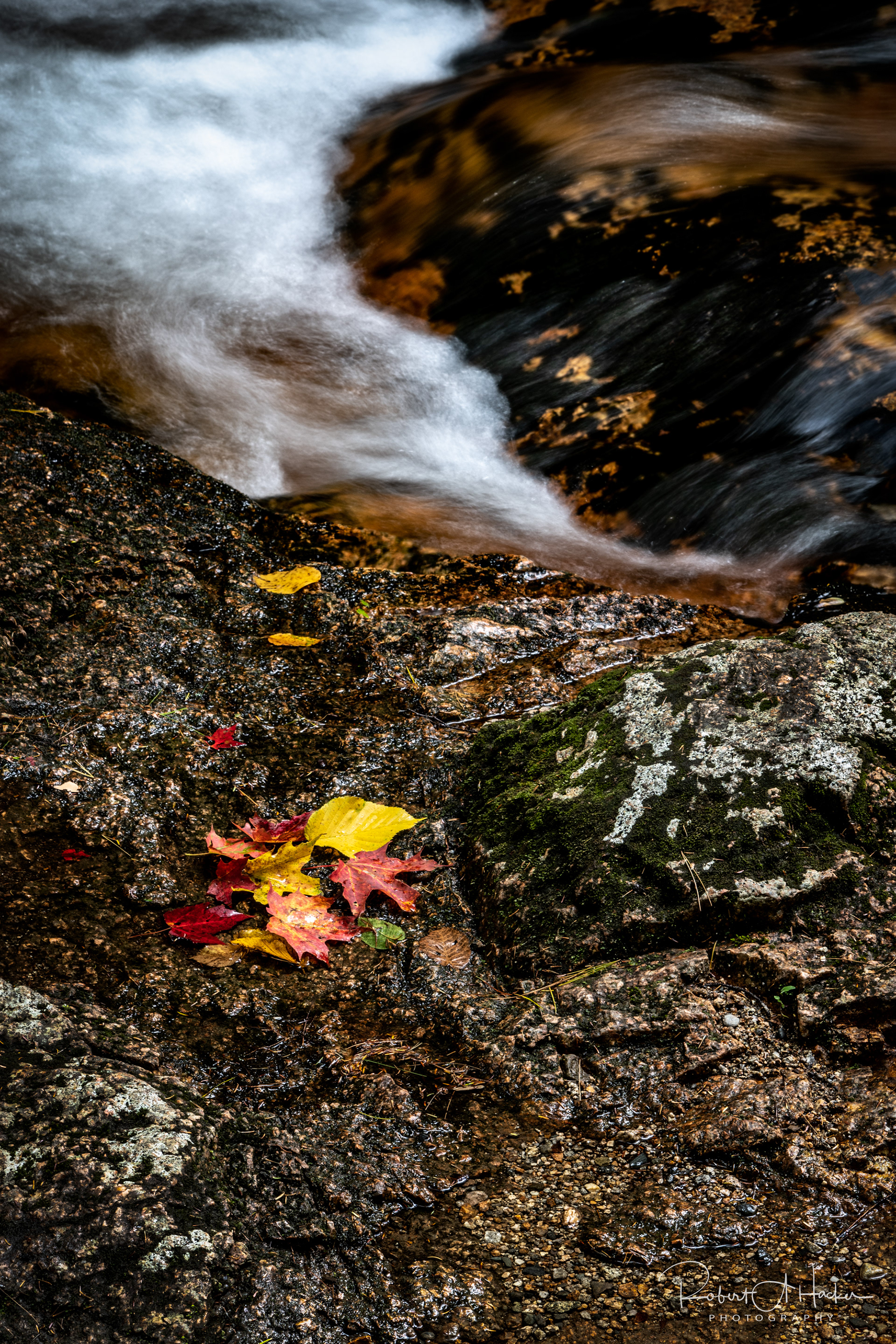 Cascade below Sabbaday Falls, Kancamagus Highway (NH-112)