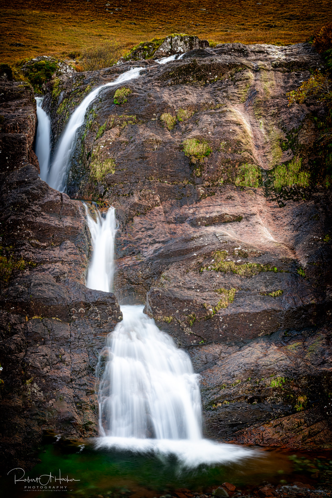 Kinlocheleven Waterfall near Glencoe Scotland