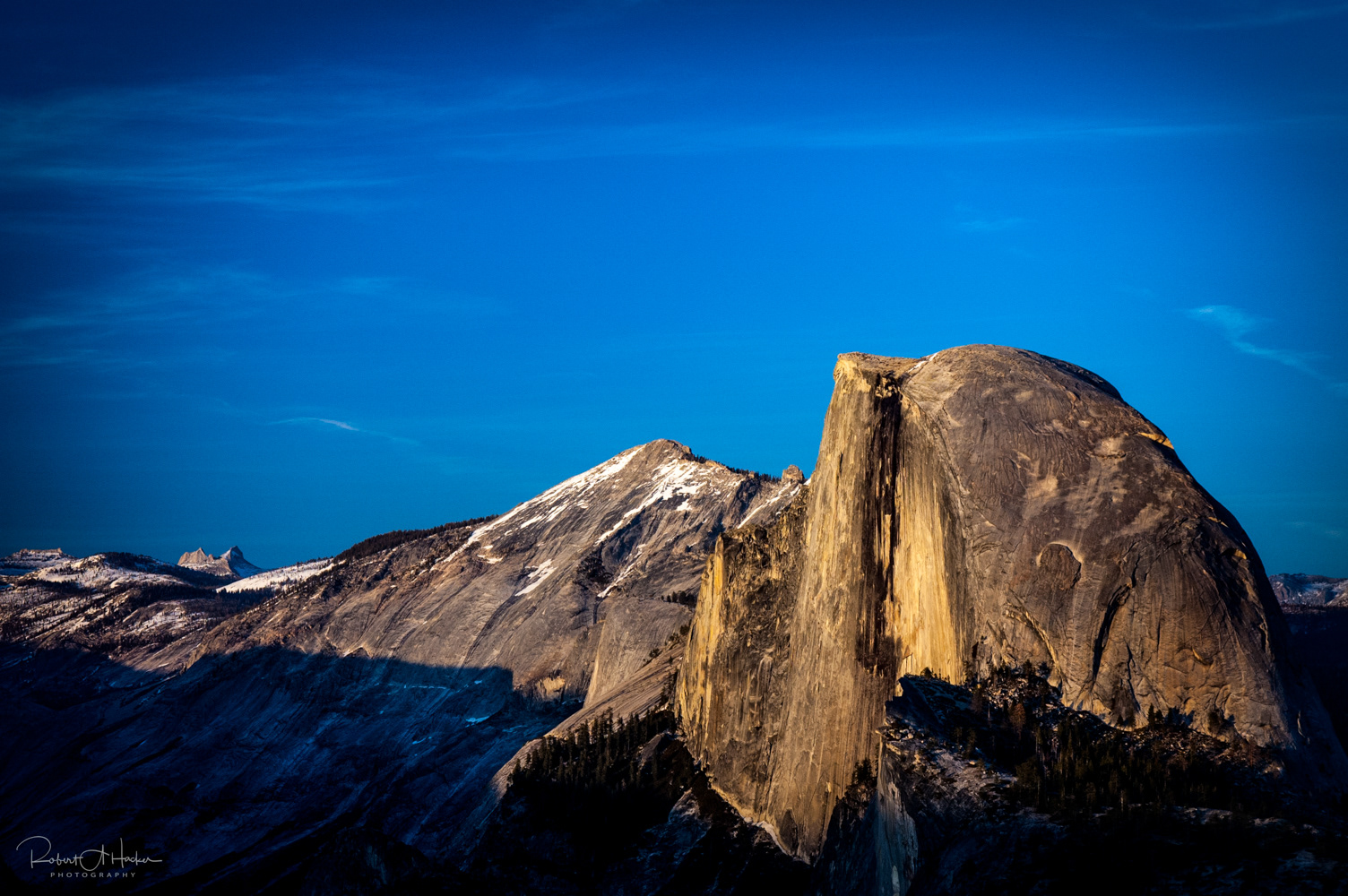 Half Dome from Glacier Point at Sunset