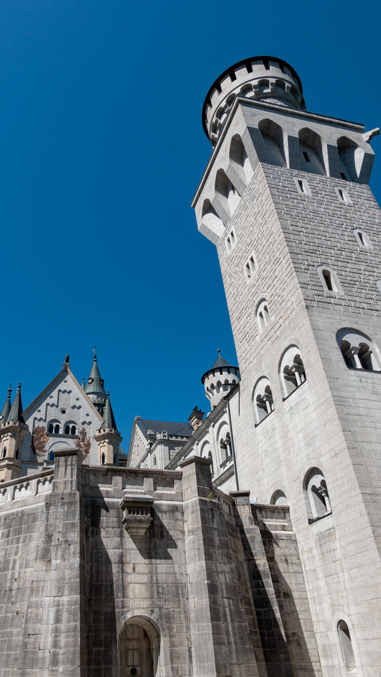 The inner courtyard of Neuschwanstein