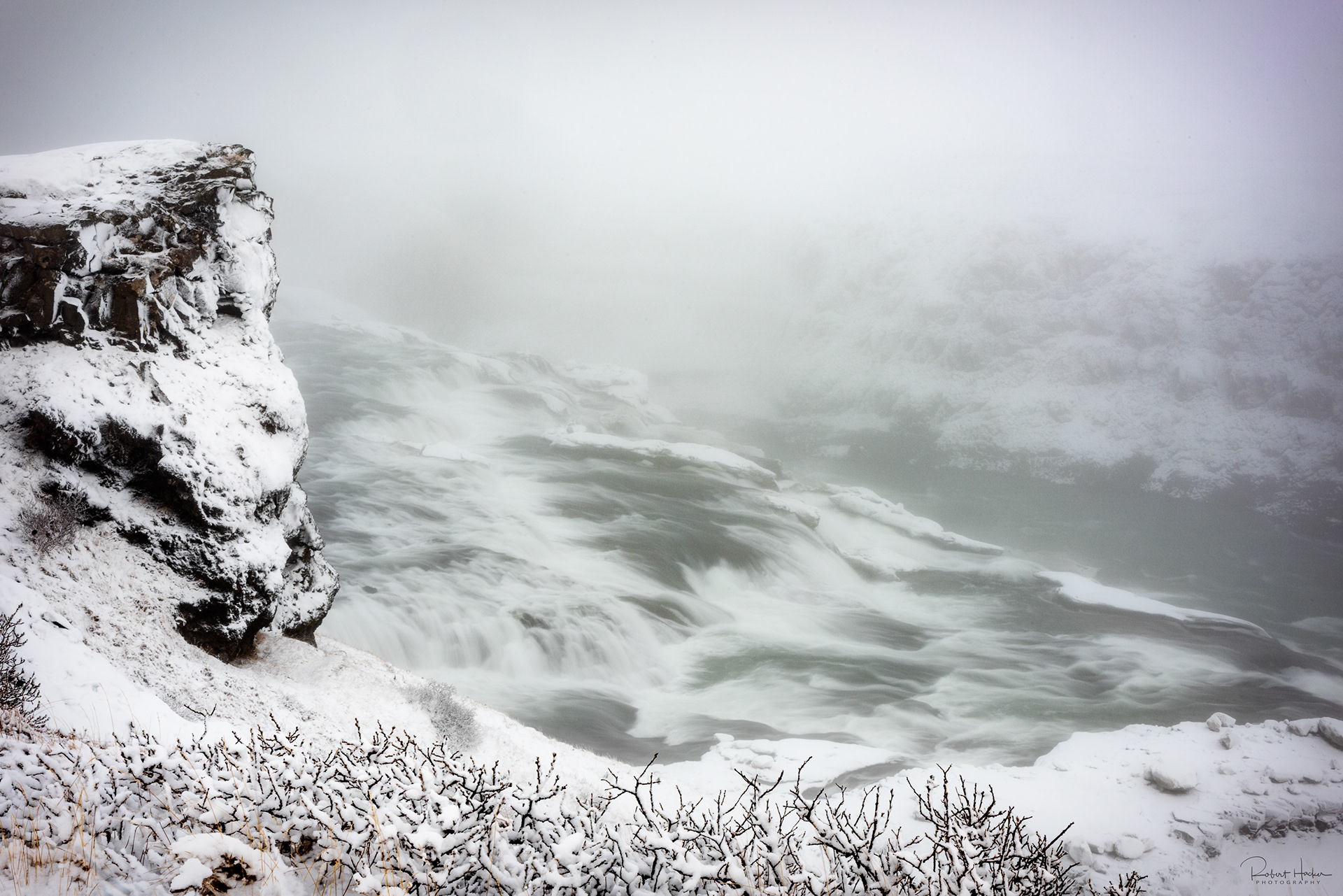 The Hvítá River above Gullfoss 