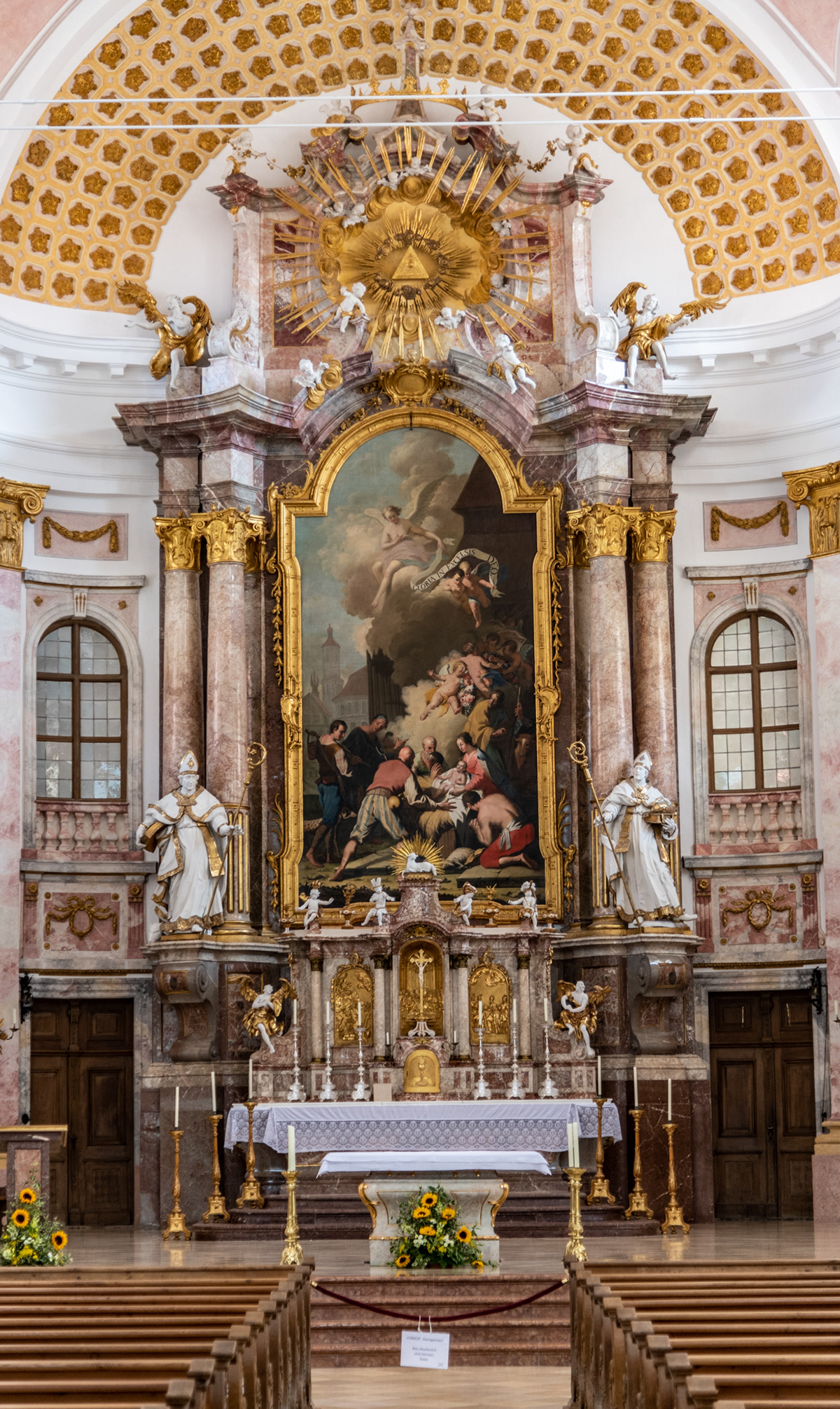 Interior of the former Roman Catholic church