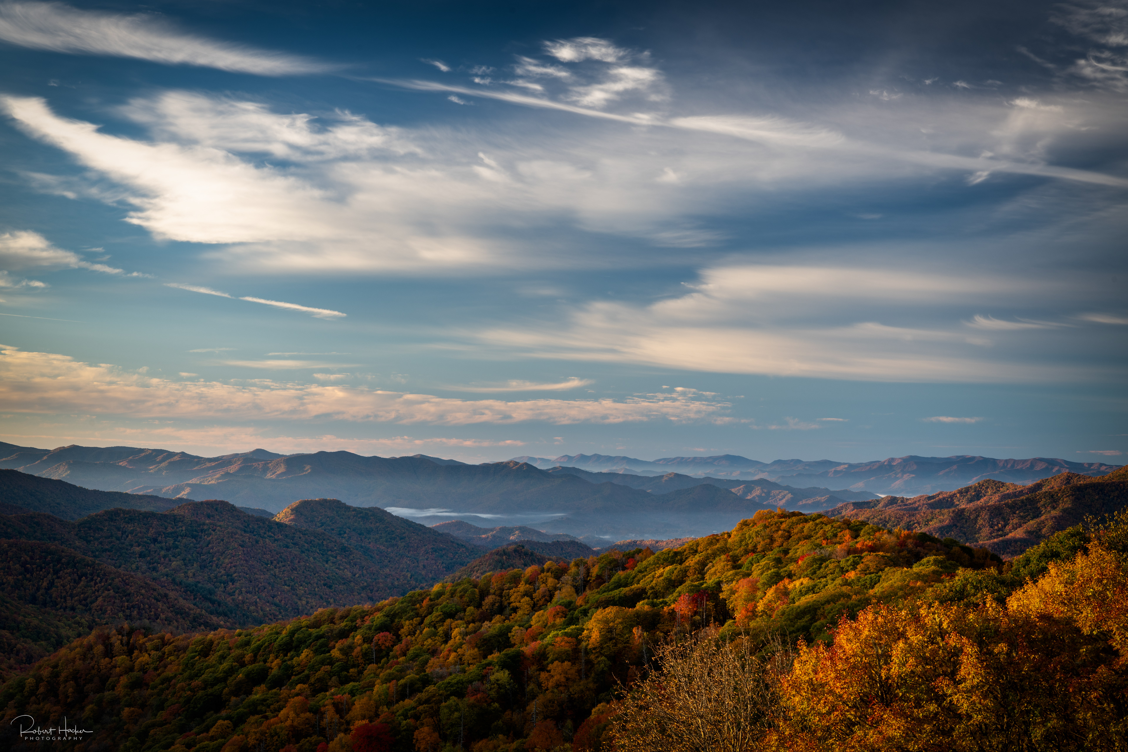 Sunrise at Ben Morton Overlook, Great Smoky Mountains National Park