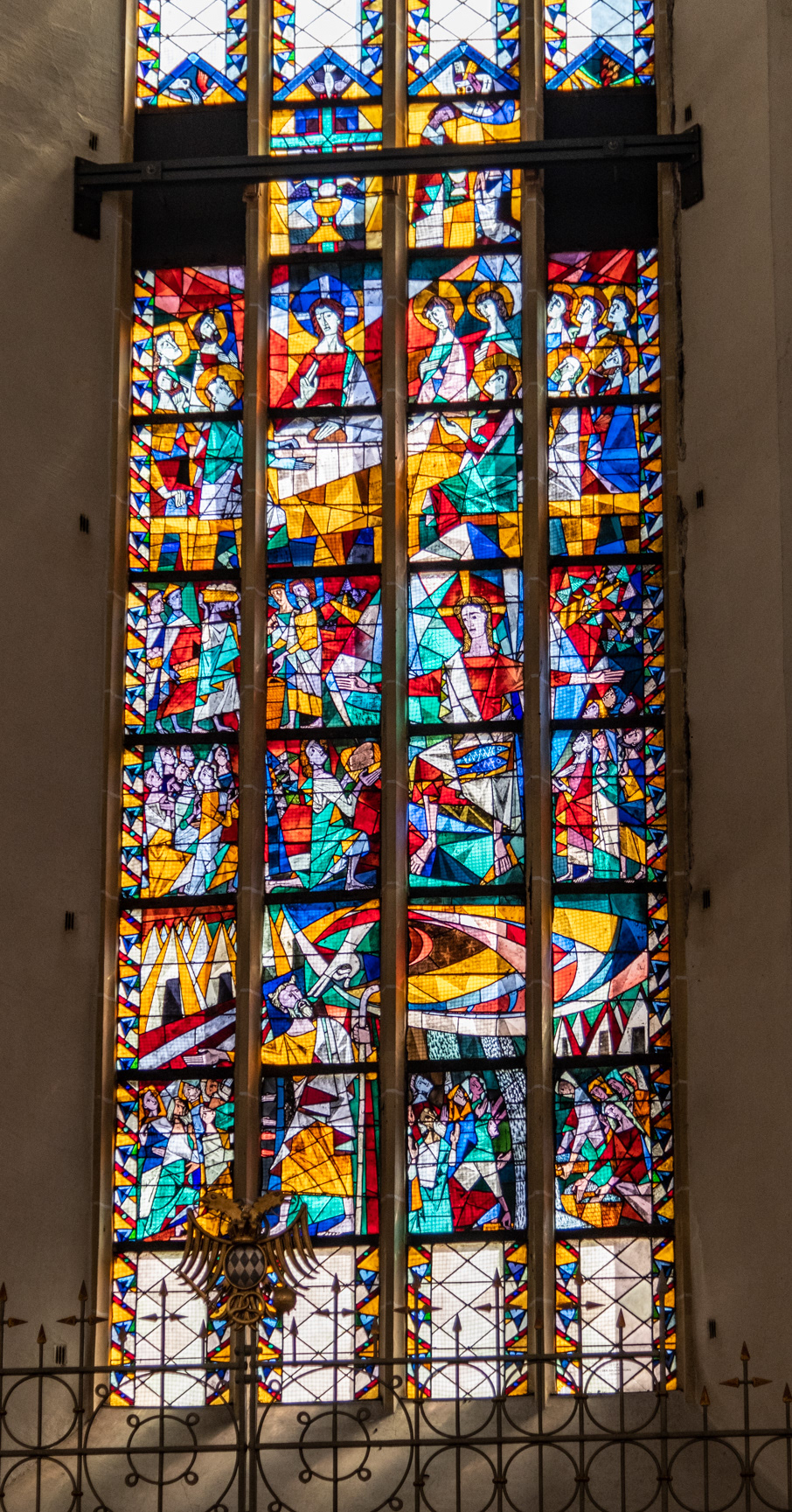 Stained glass window in Frauenkirche