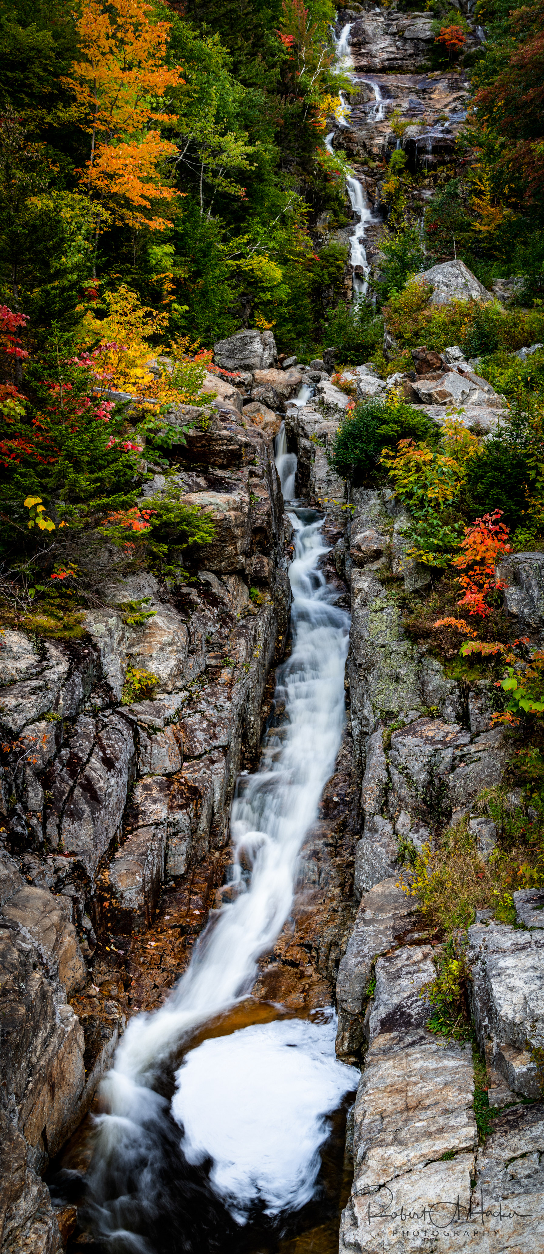 Silver Cascade on US-302, Crawford Notch State Park, NH