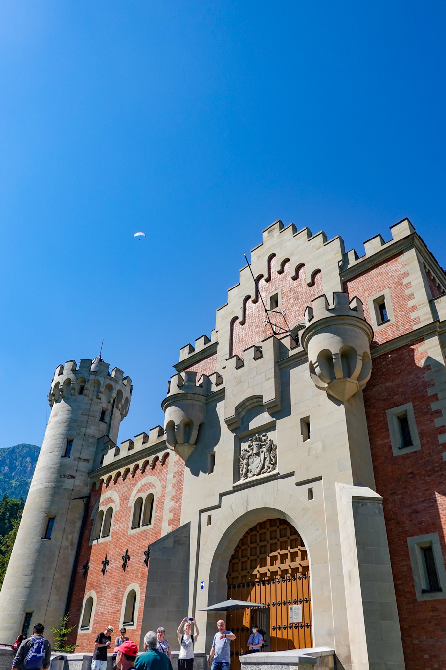 Main entrance to Neuschwanstein