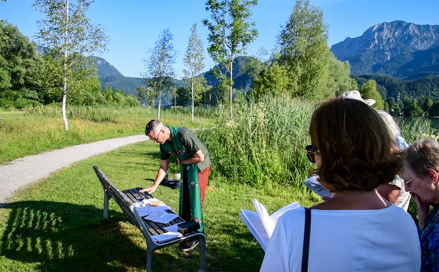 Holy Eucharist at lake side