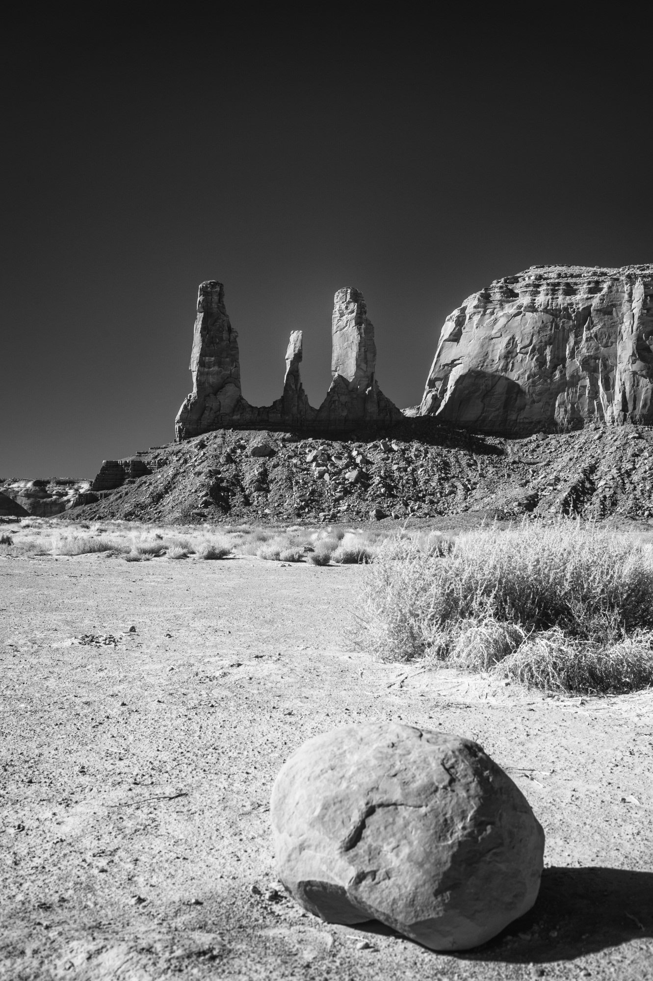 Three Sisters, Monument Valley Navajo Tribal Park