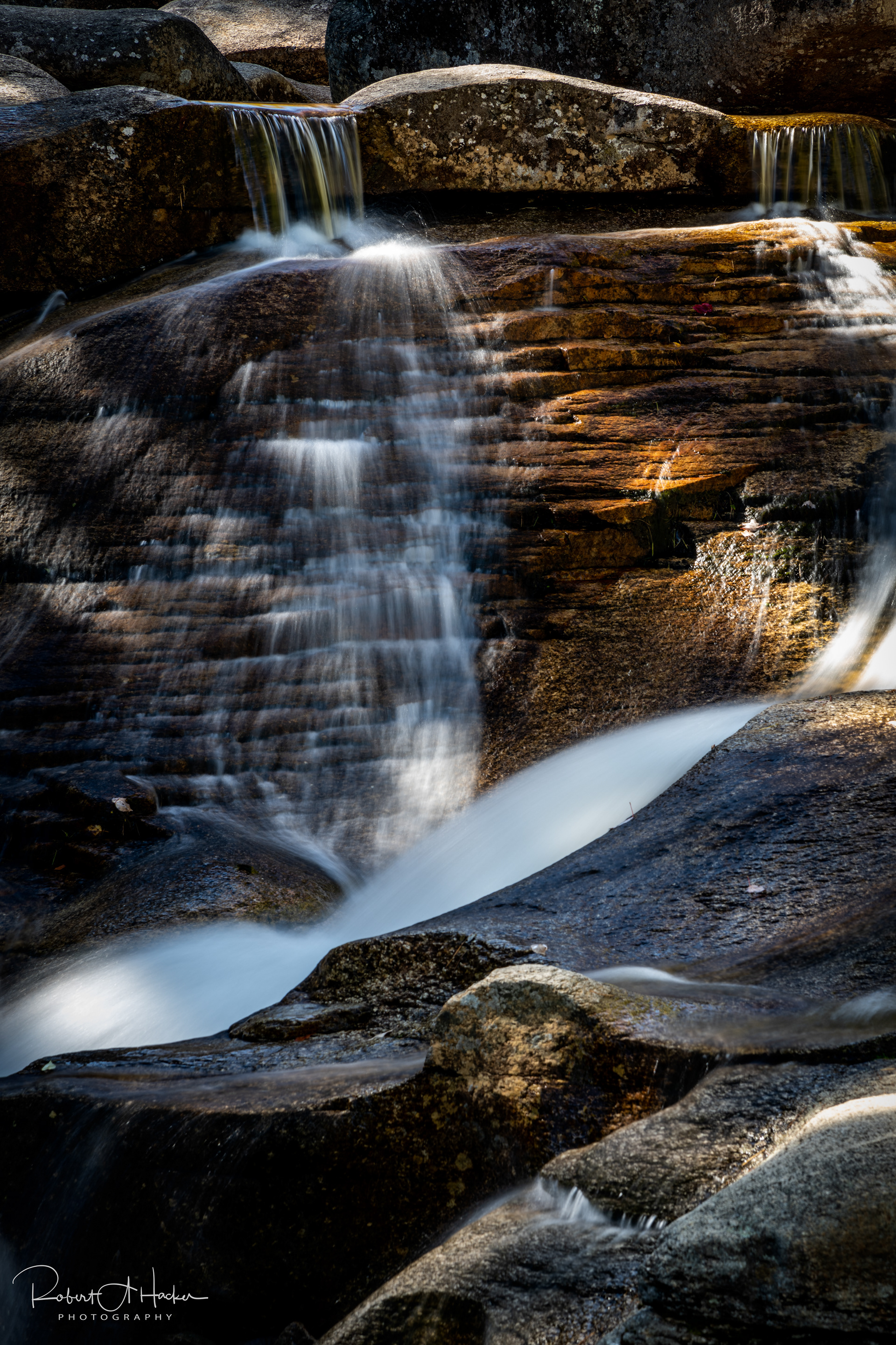 Lower cascade at Diana's Baths on West Side Road, North Conway, NH