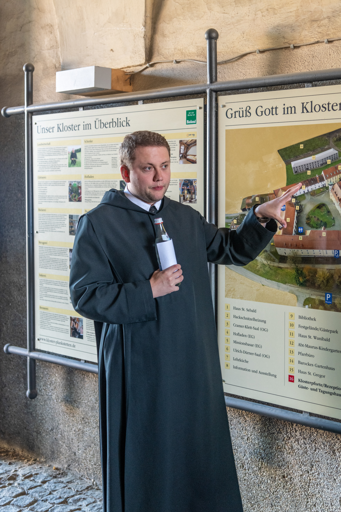 Brother Rabinos...our guide on our tour of the abbey