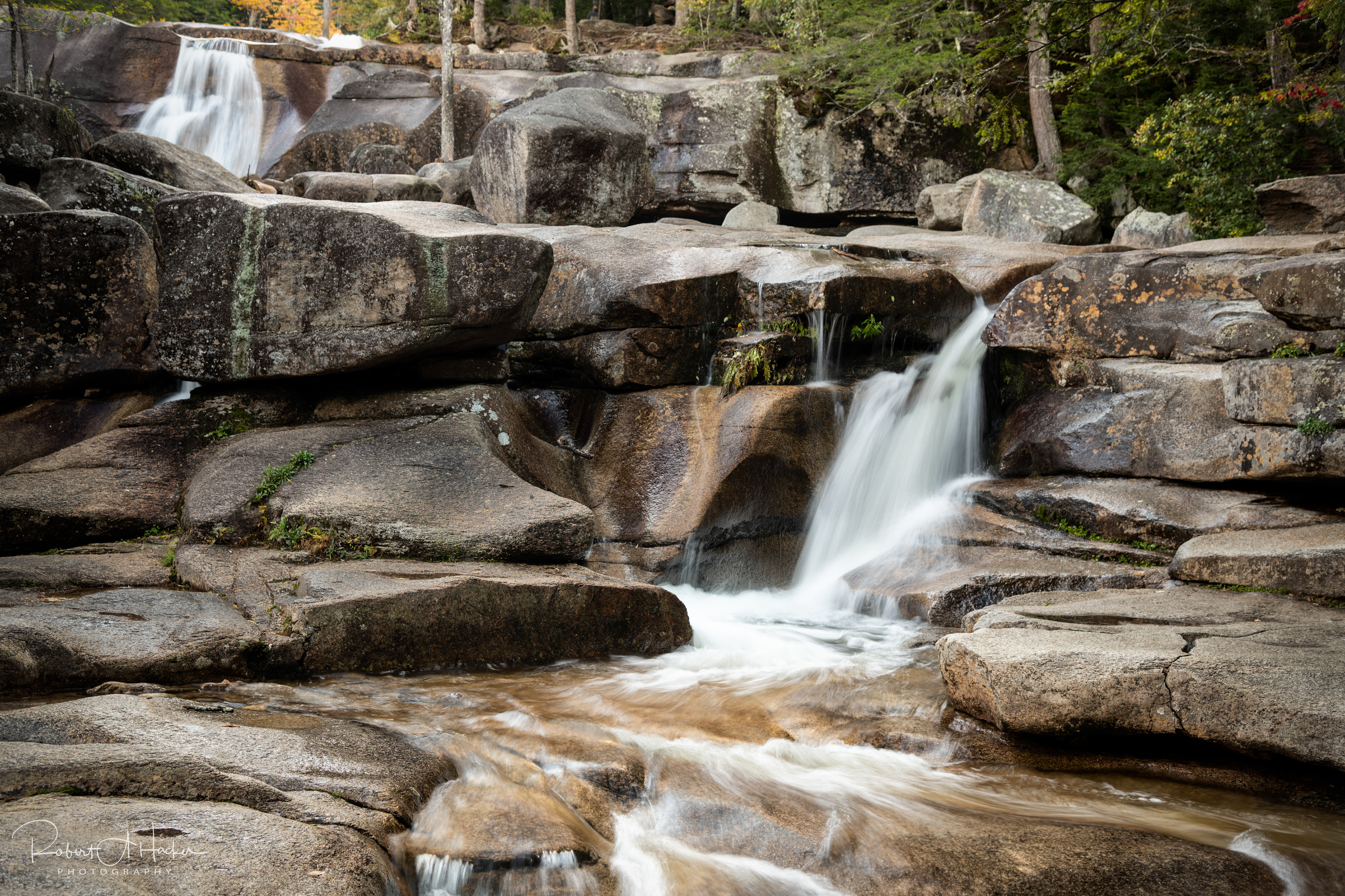 Lower cascades at Diana's Baths on West Side Road, North Conway, NH