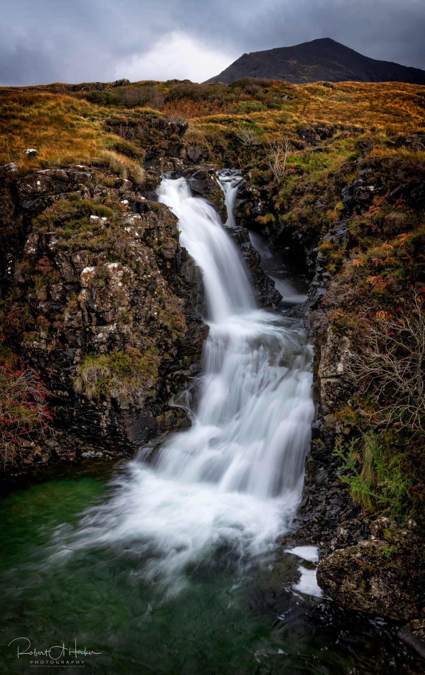 Glenbrittle Waterfall near Glenbrittle, Isle of Skye