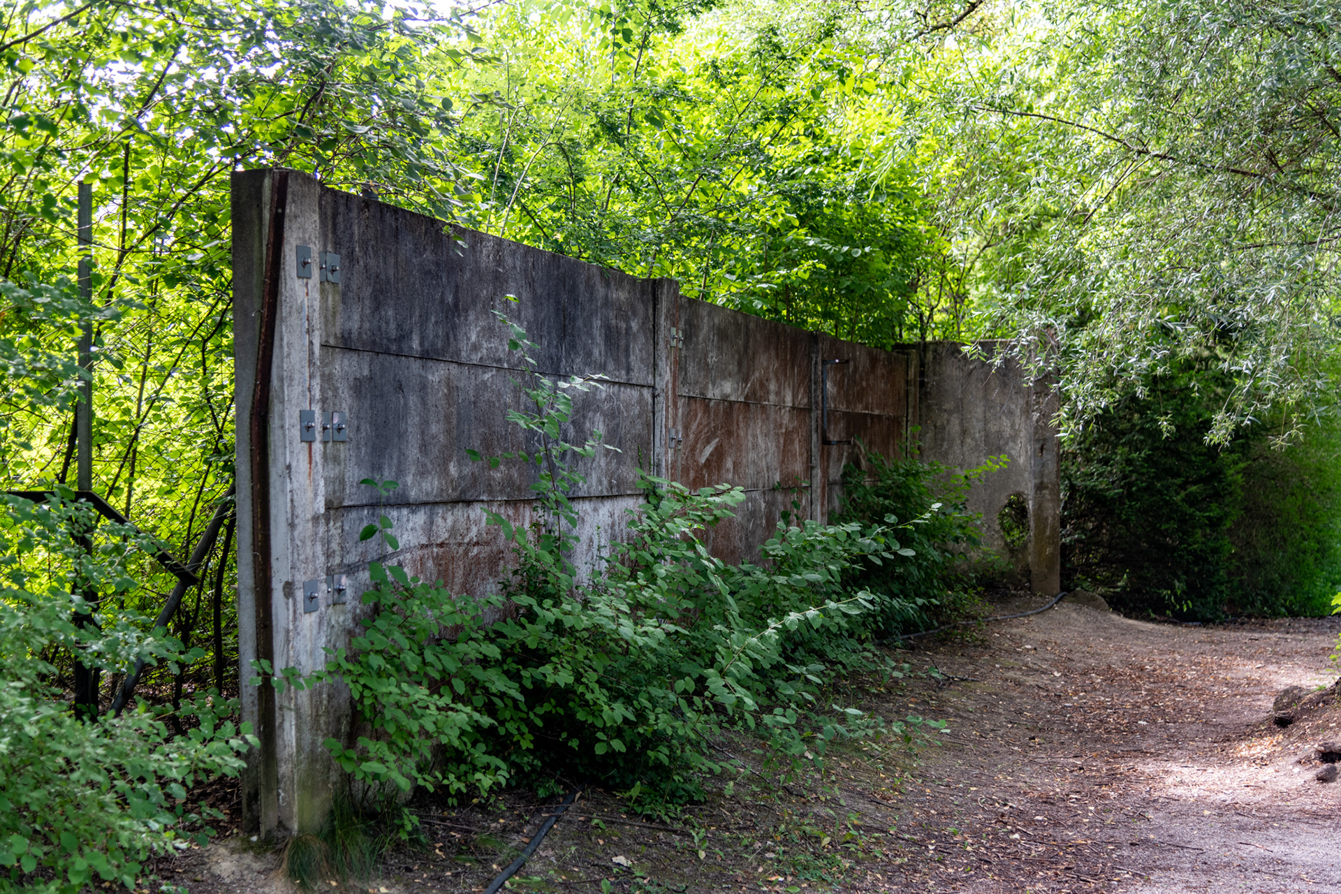 Part of the wall that existed around the Dachau Concentration Camp